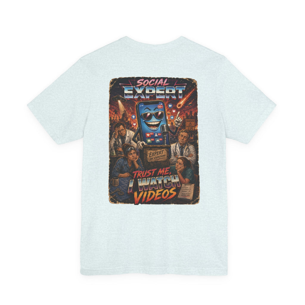 Social Expert Retro Sci-Fi T-Shirt | Trust Me, I Watch Videos