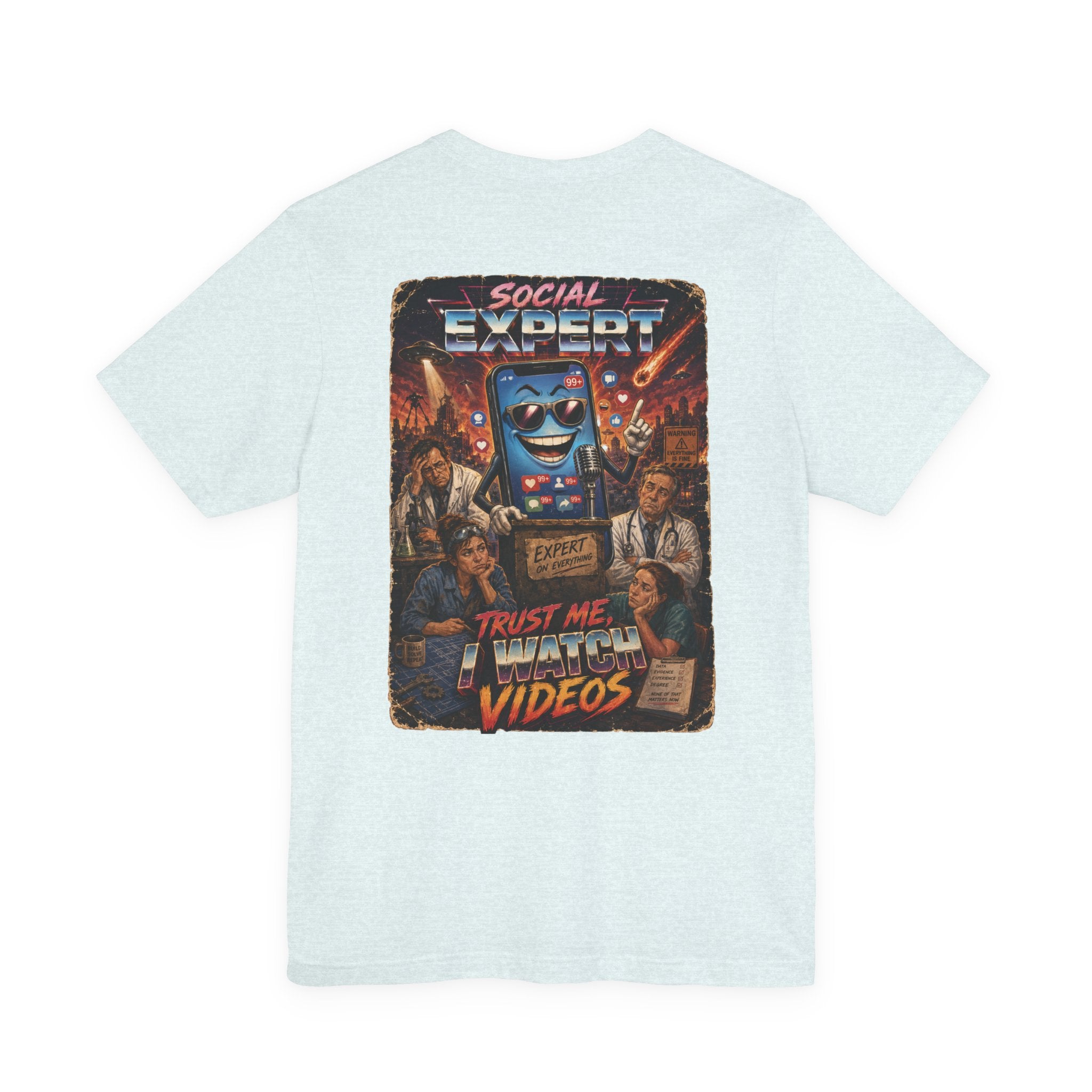 Social Expert Retro Sci-Fi T-Shirt | Trust Me, I Watch Videos