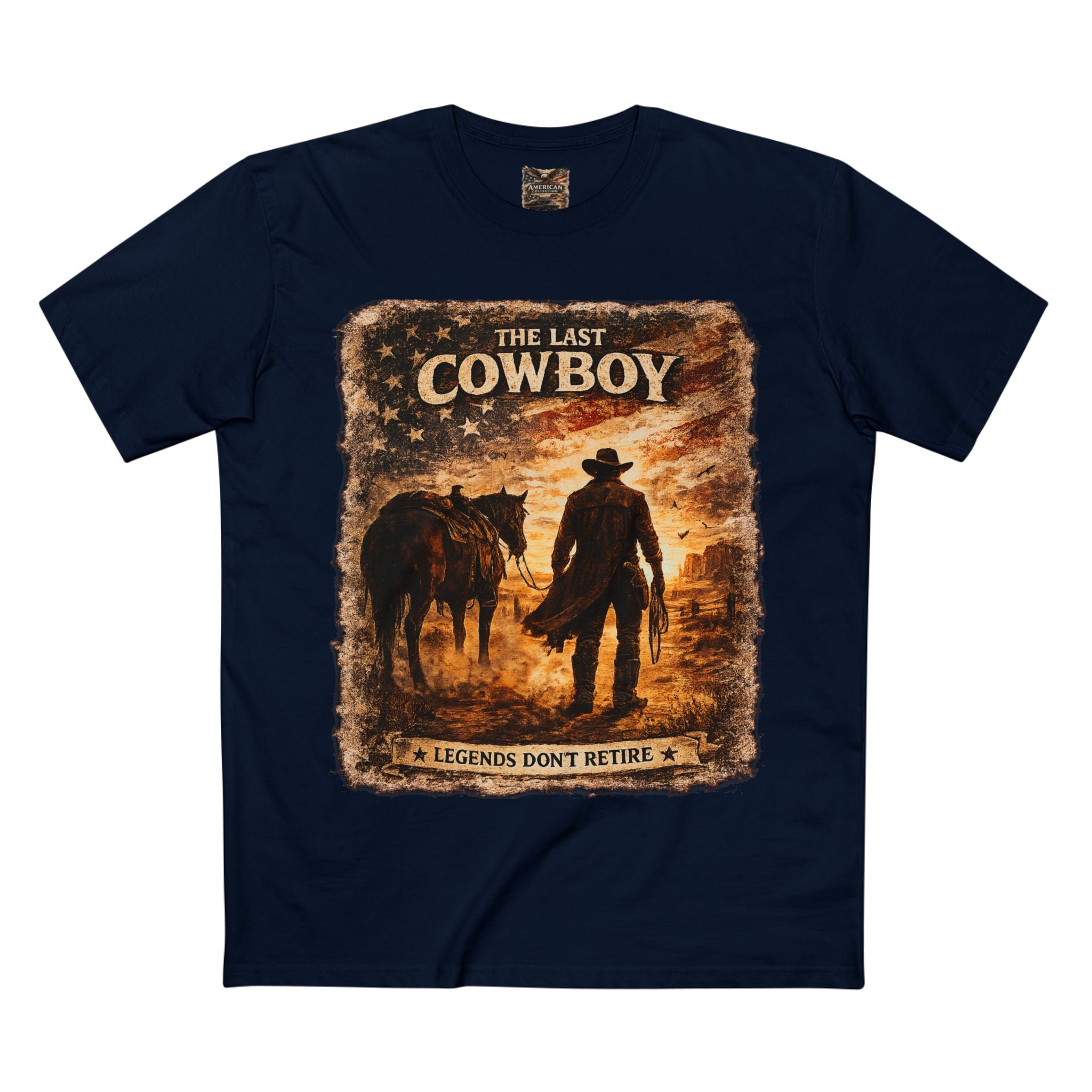 The Last Cowboy – Vintage Western Graphic T-Shirt | American Collection