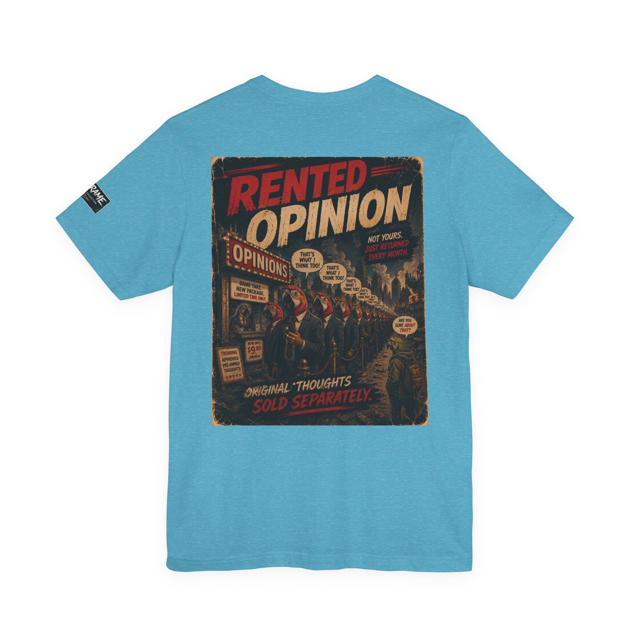 OUTFRAME™ RENTED OPINION | Retro Apocalypse Graphic T-Shirt | Vintage Social