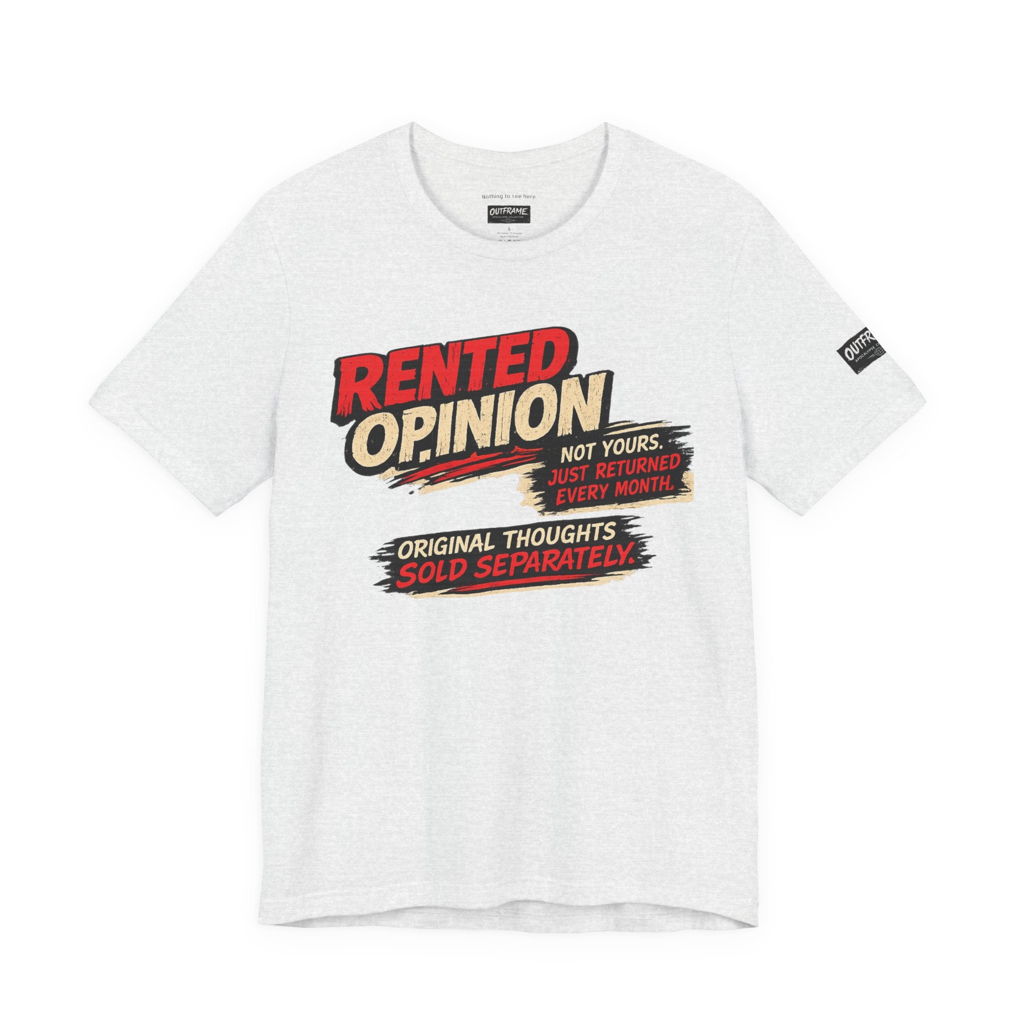 OUTFRAME™ RENTED OPINION | Retro Apocalypse Graphic T-Shirt | Vintage Social