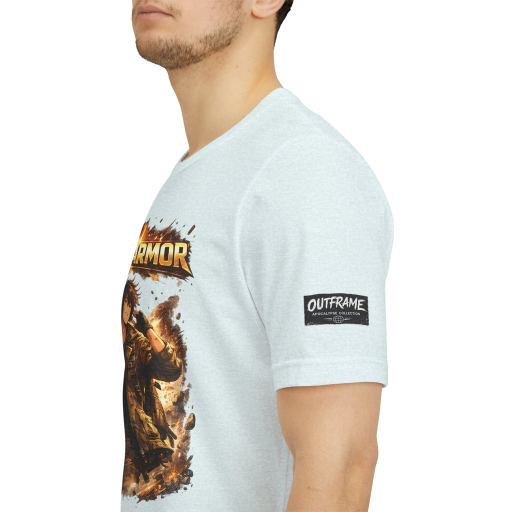 Plot Armor T-Shirt — Retro Anime Fire Graphic Tee