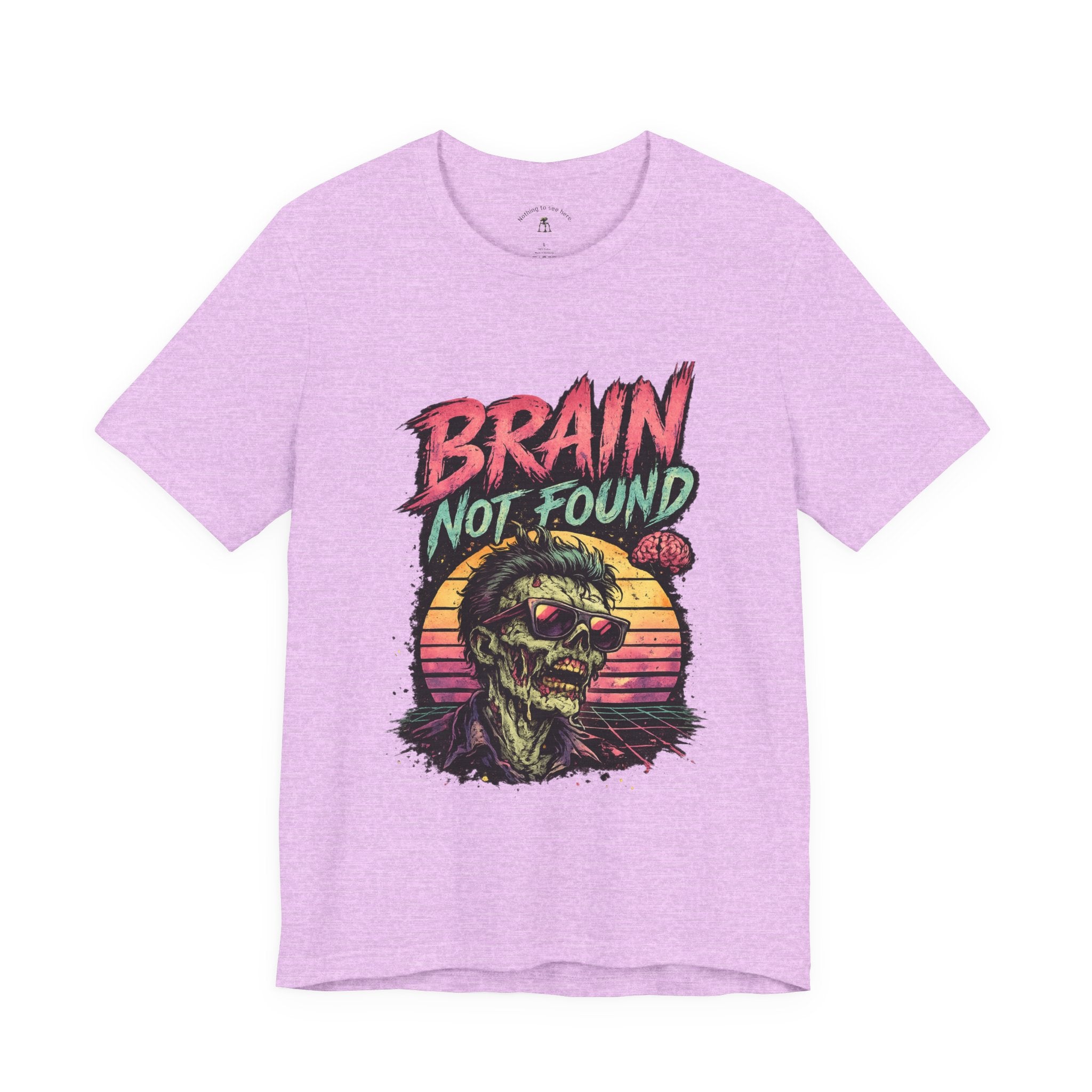 Brain Not Found – Please Restart Humanity Retro Zombie T-Shirt