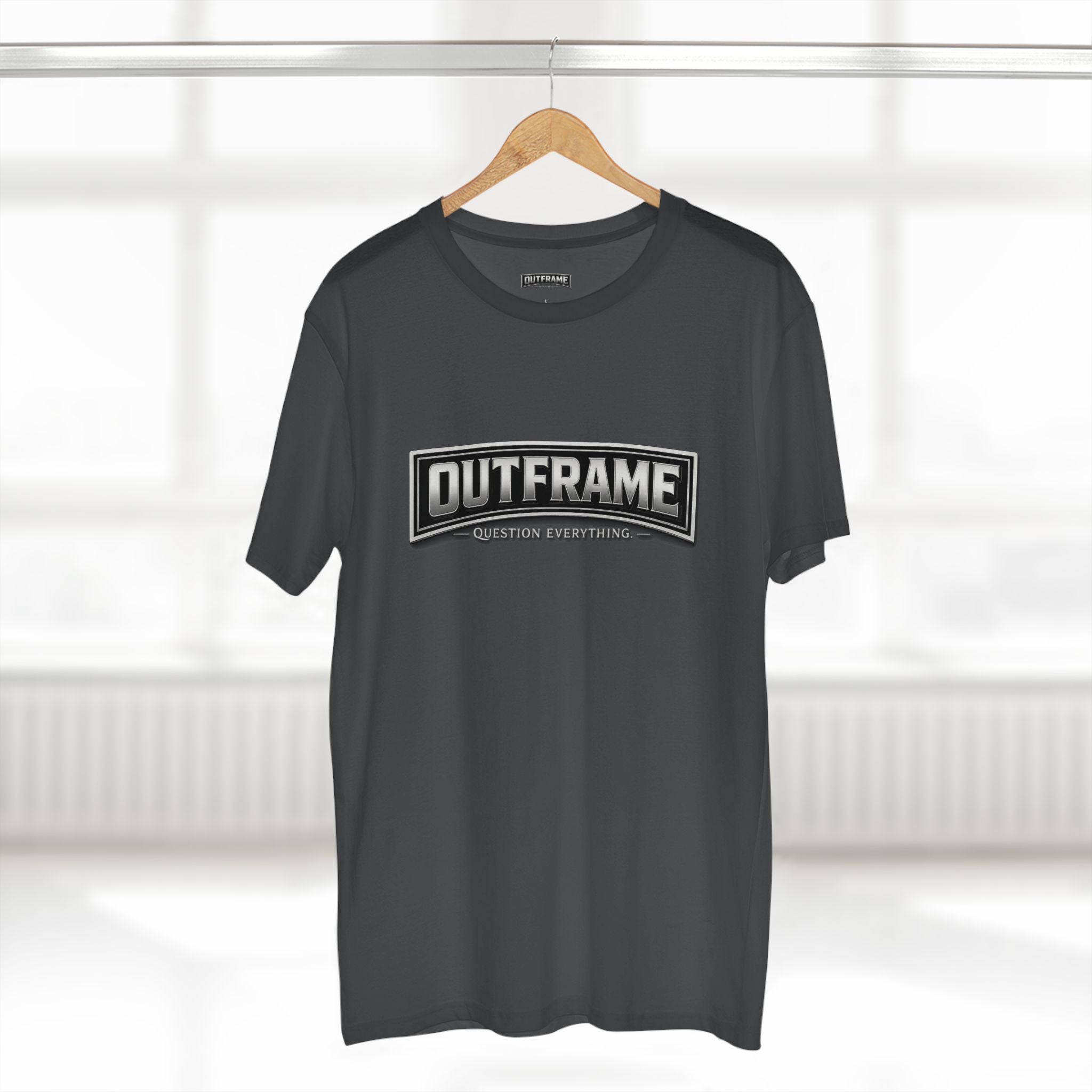 OUTFRAME® Question Everything. | Premium Minimalist Statement T-Shirt | Essentials Collection