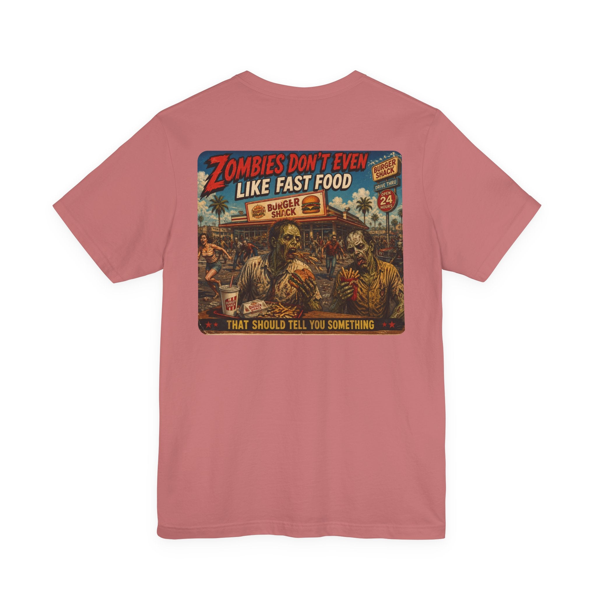 Zombies Don't Even Like Fast Food – Funny Zombie Apocalypse T-Shirt