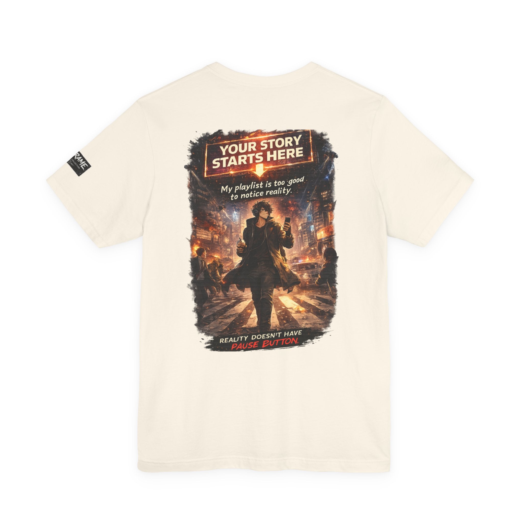 Main Character Graphic Tee — "Your Story Starts Here" Anime Streetwear