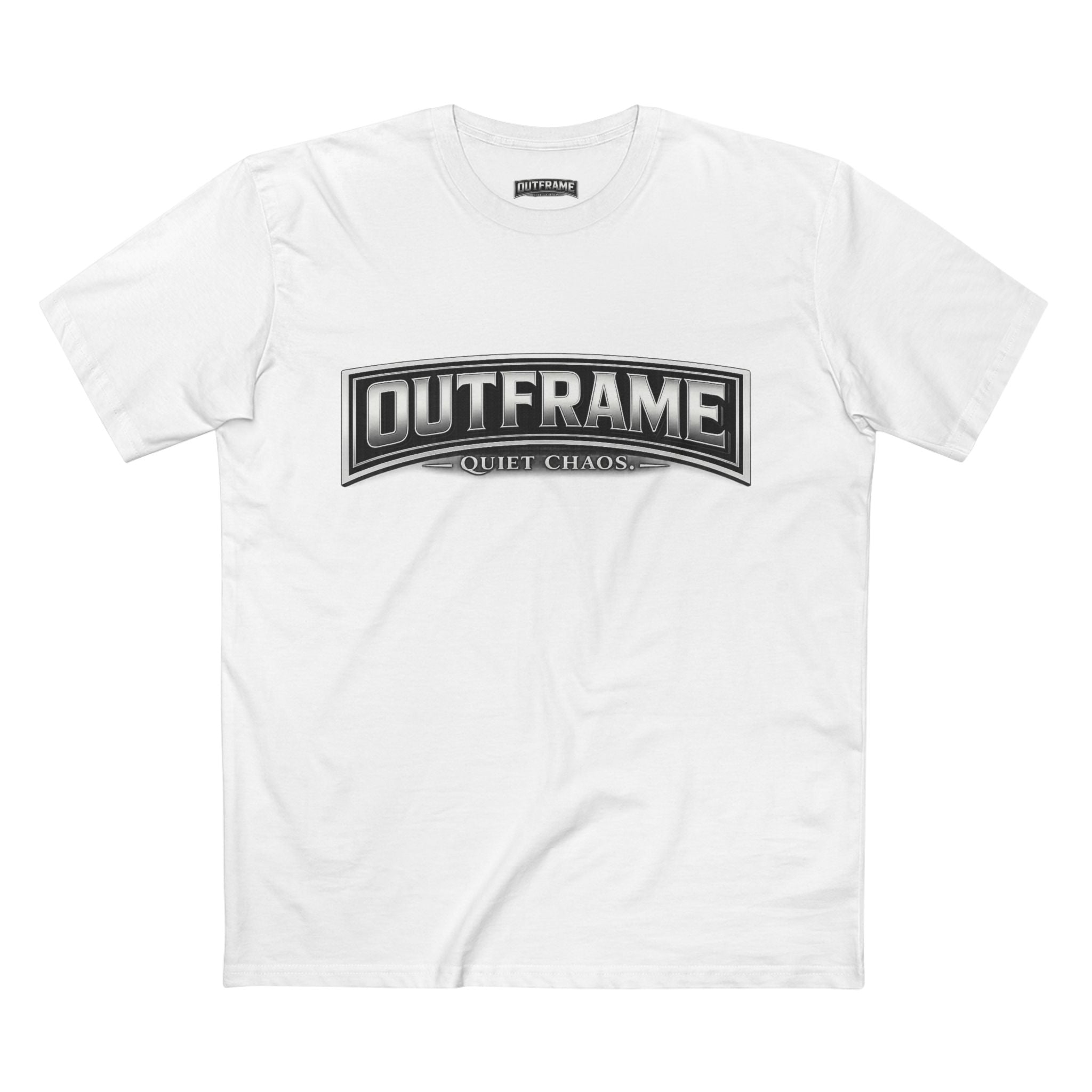 OUTFRAME® Quiet Chaos. | Premium Minimalist Statement T-Shirt | Essentials Collection