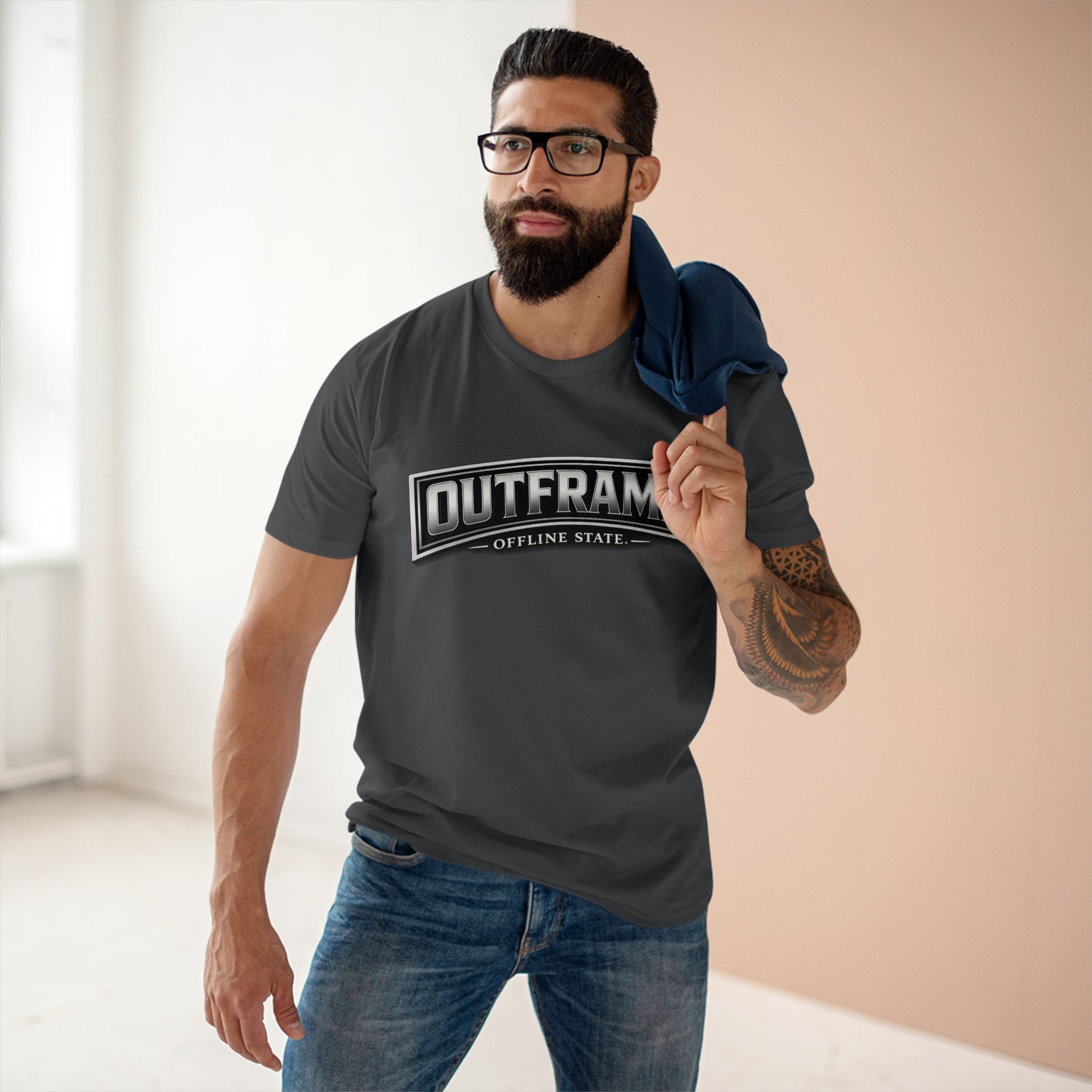 OUTFRAME® Offline State. | Premium Minimalist Statement T-Shirt | Essentials Collection