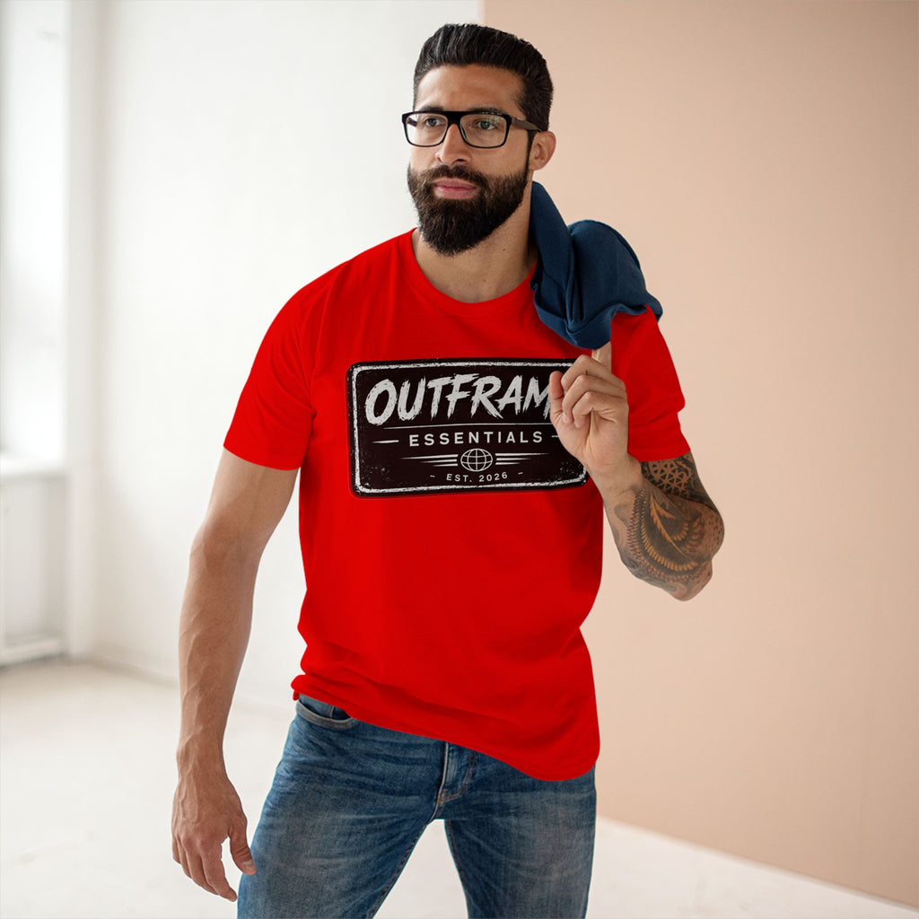 OUTFRAME® Essentials Logo T-Shirt | Premium Minimalist Streetwear | Signature Collection