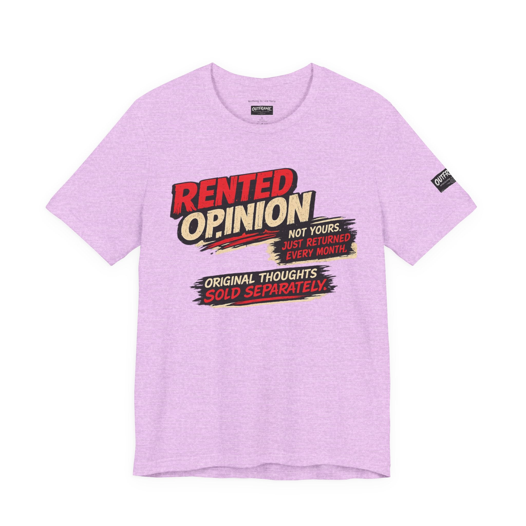 OUTFRAME™ RENTED OPINION | Retro Apocalypse Graphic T-Shirt | Vintage Social