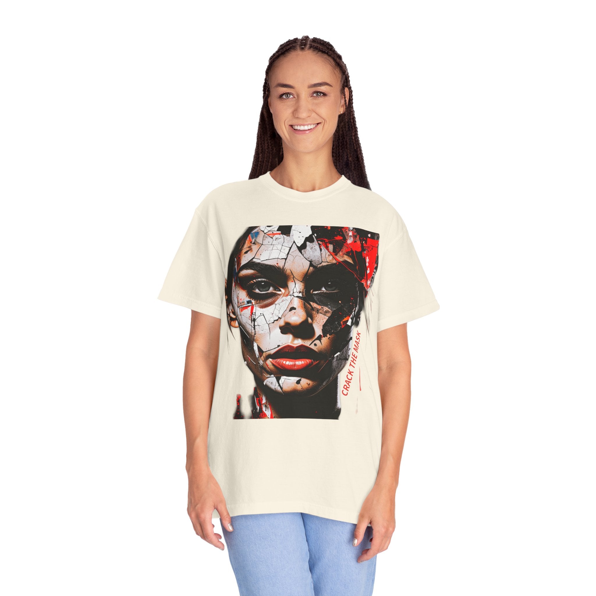 CRACK THE MASK – Dark Statement Graphic Tee