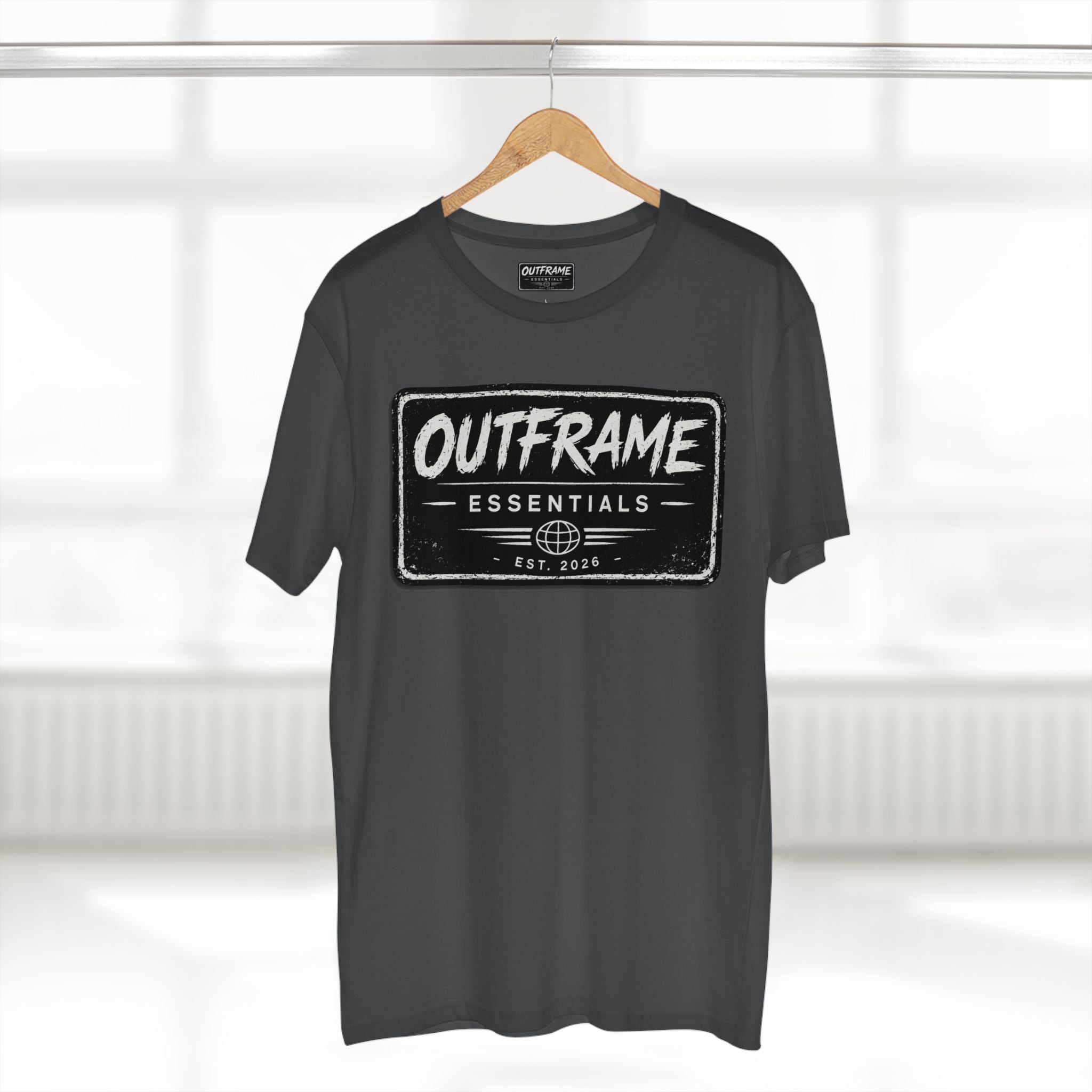 OUTFRAME® Essentials Logo T-Shirt | Premium Minimalist Streetwear | Signature Collection