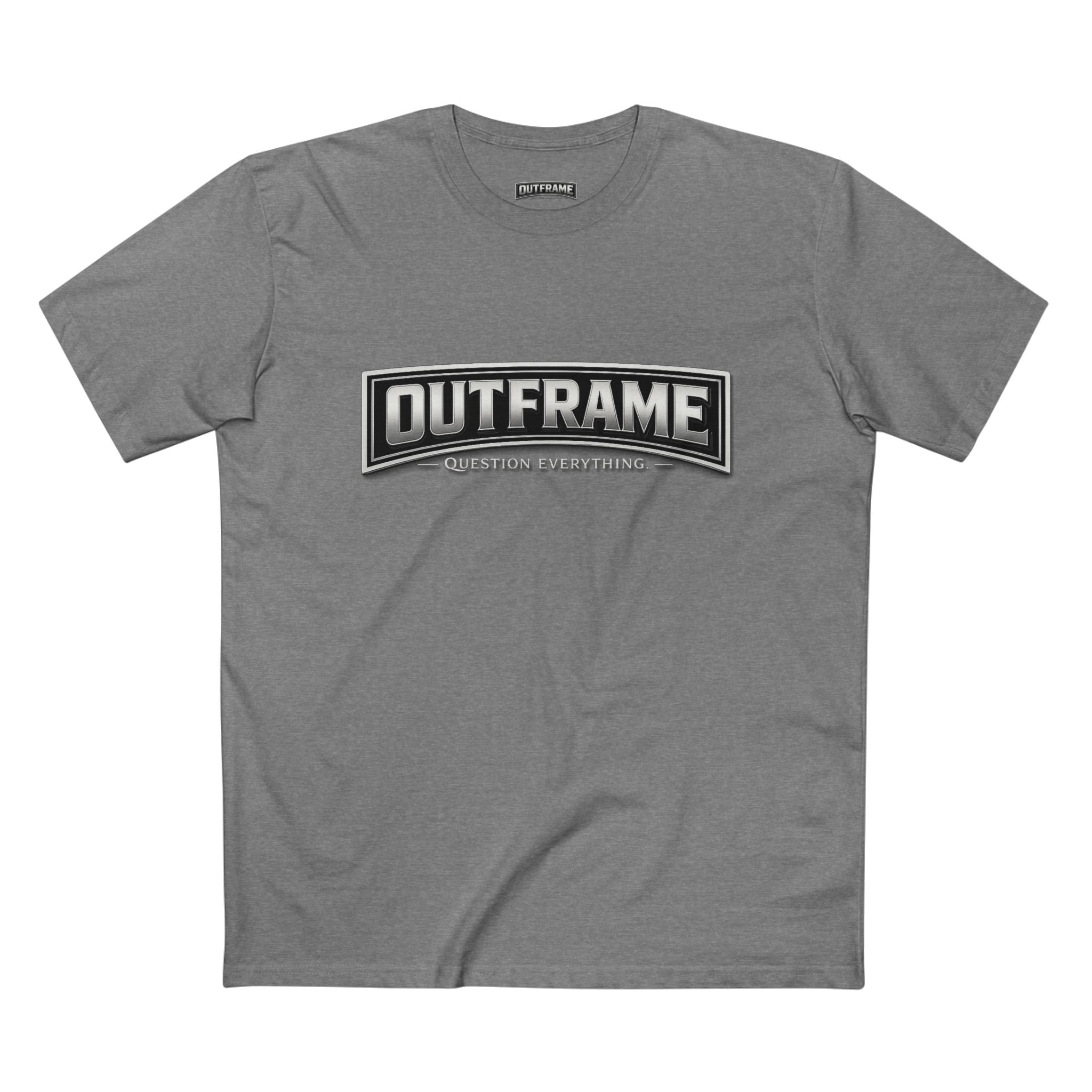 OUTFRAME® Question Everything. | Premium Minimalist Statement T-Shirt | Essentials Collection