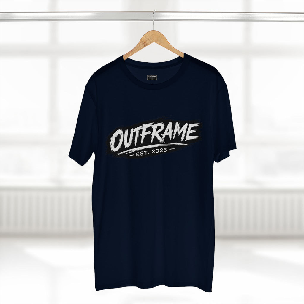 OUTFRAME® EST. 2025 Logo T-Shirt | Premium Brush Logo Streetwear | Essentials Collection