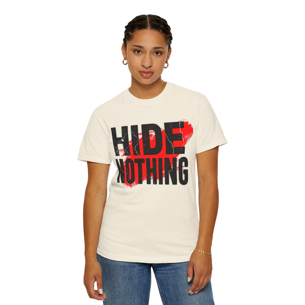 HIDE NOTHING – Dark RAW Hoodie | Outframe