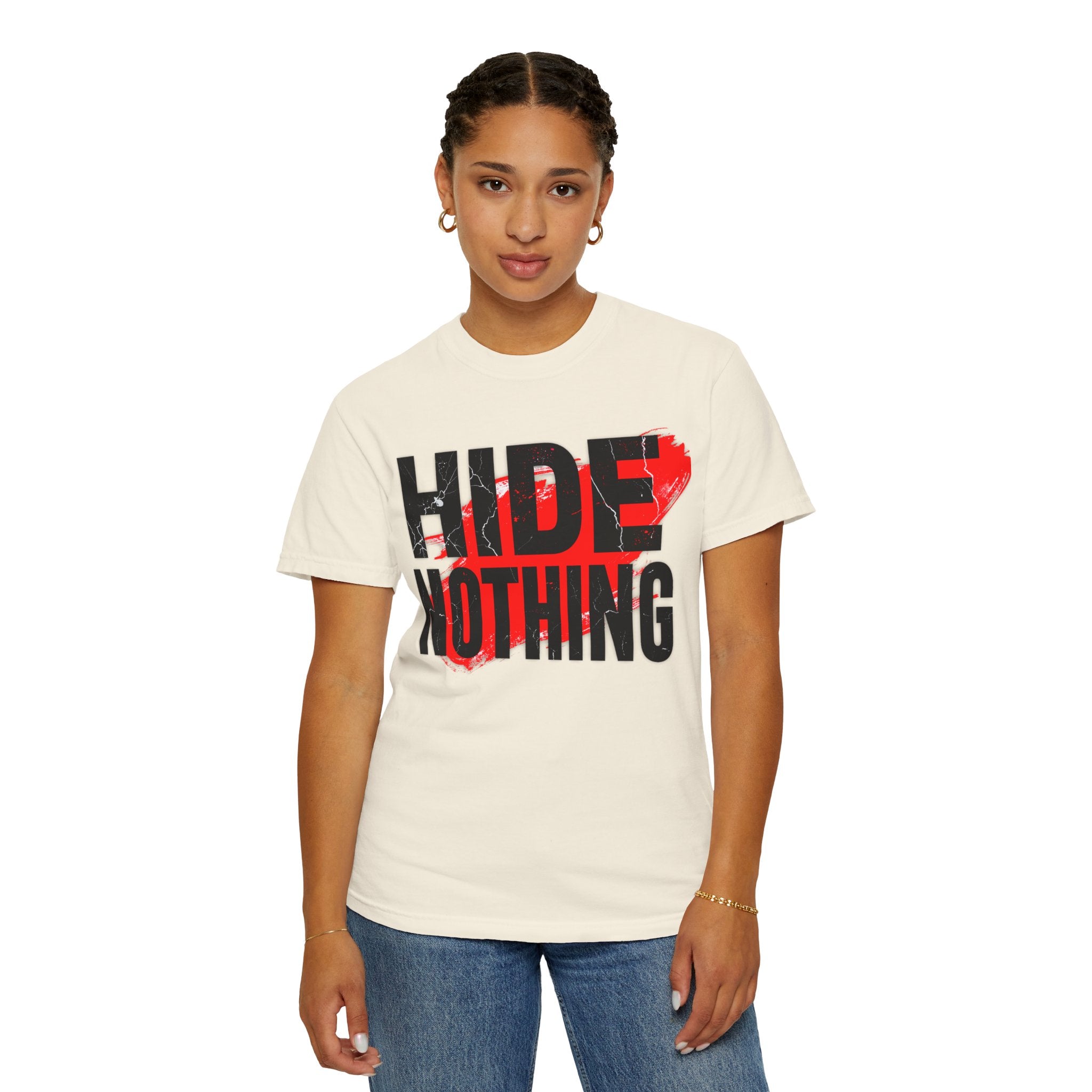 HIDE NOTHING – Dark RAW Hoodie | Outframe