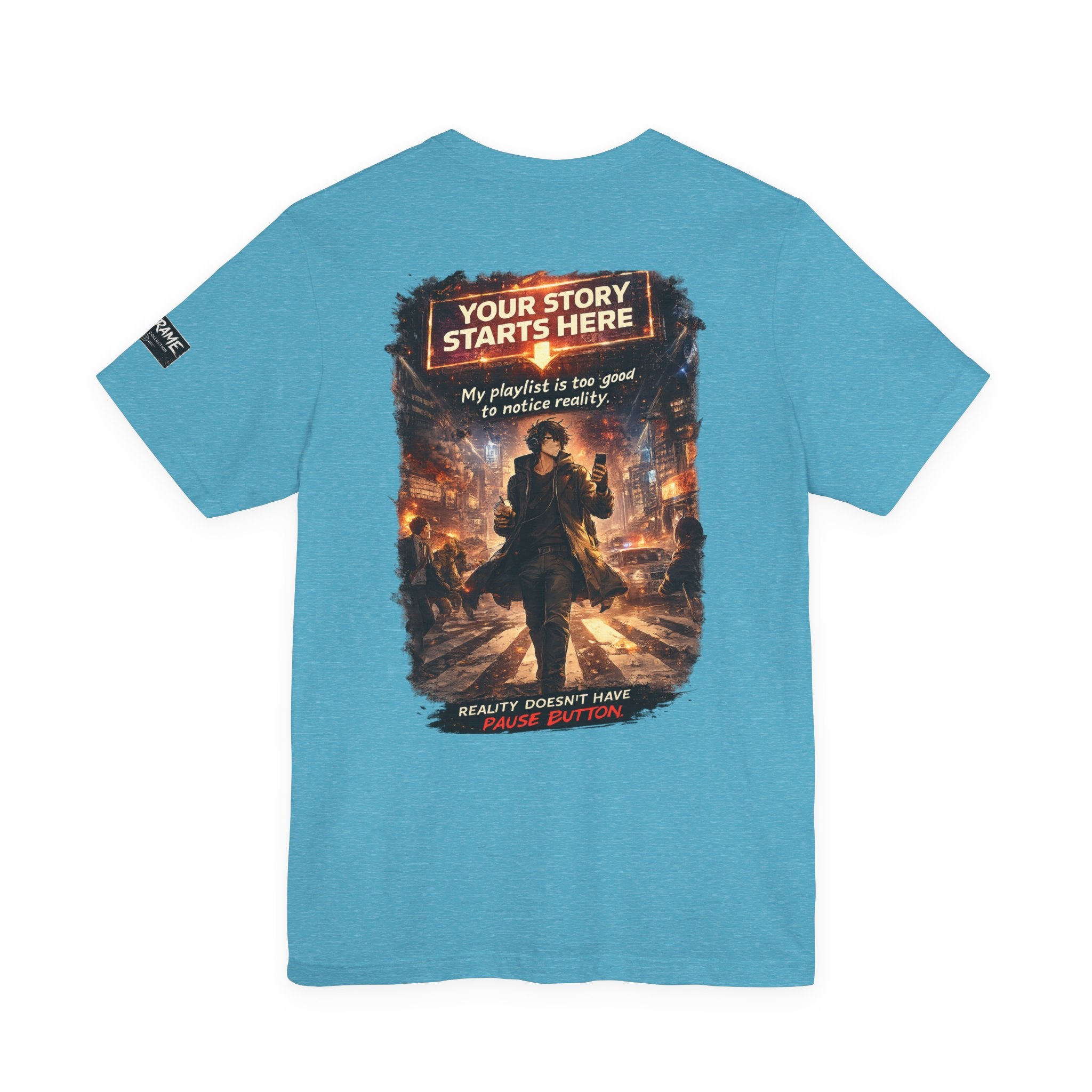 Main Character Graphic Tee — "Your Story Starts Here" Anime Streetwear