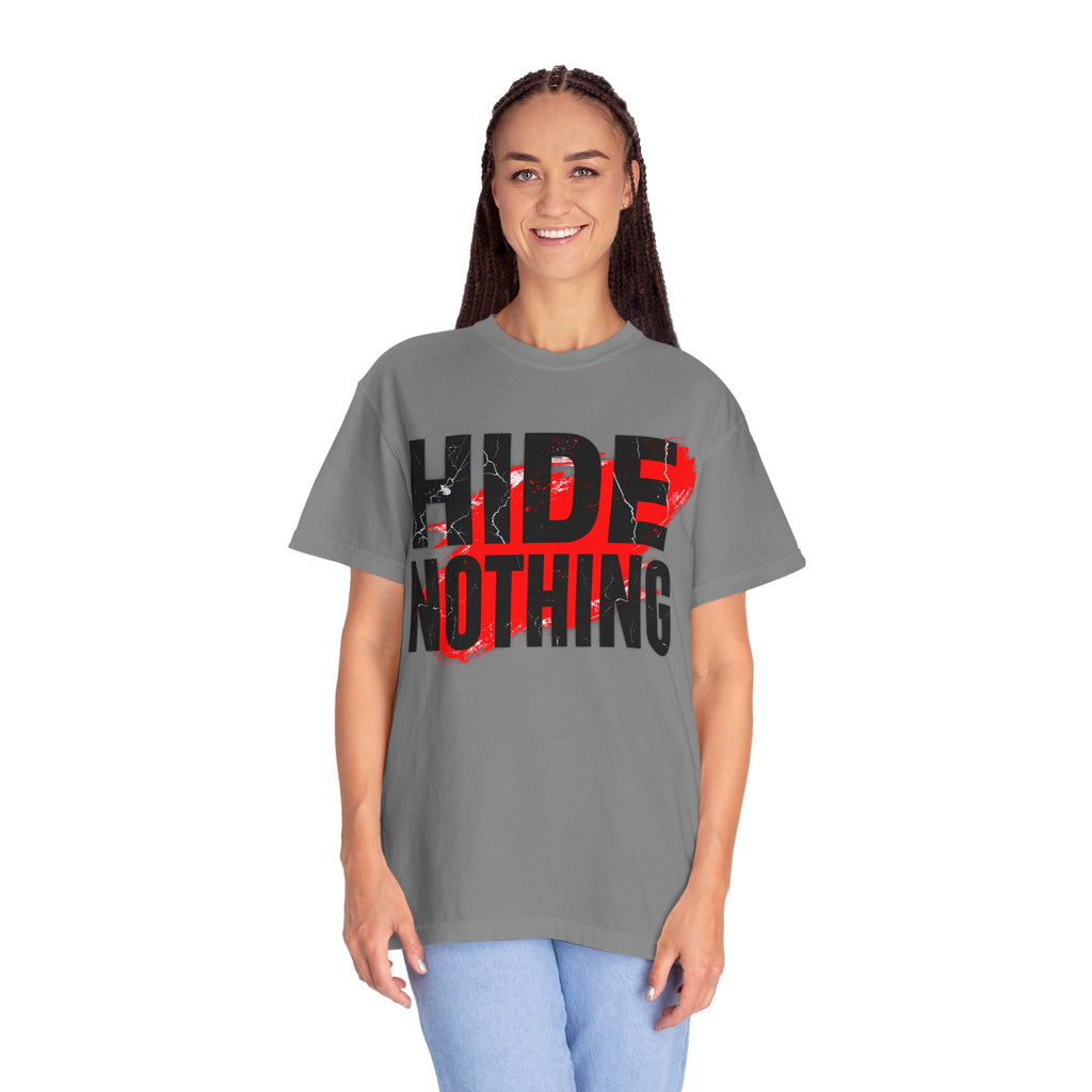 HIDE NOTHING – Dark RAW Hoodie | Outframe