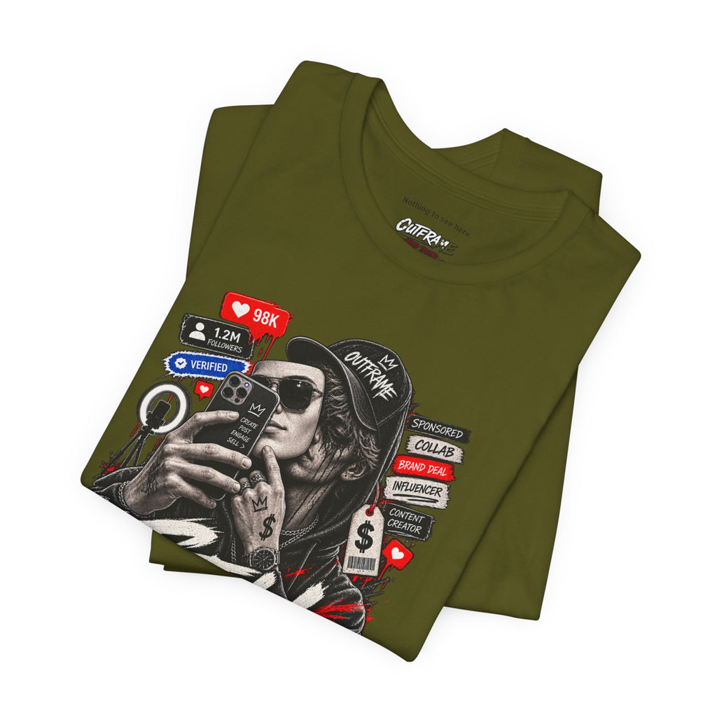 Graphic Tee — "Sell Yourself" Social Media Satire T-Shirt