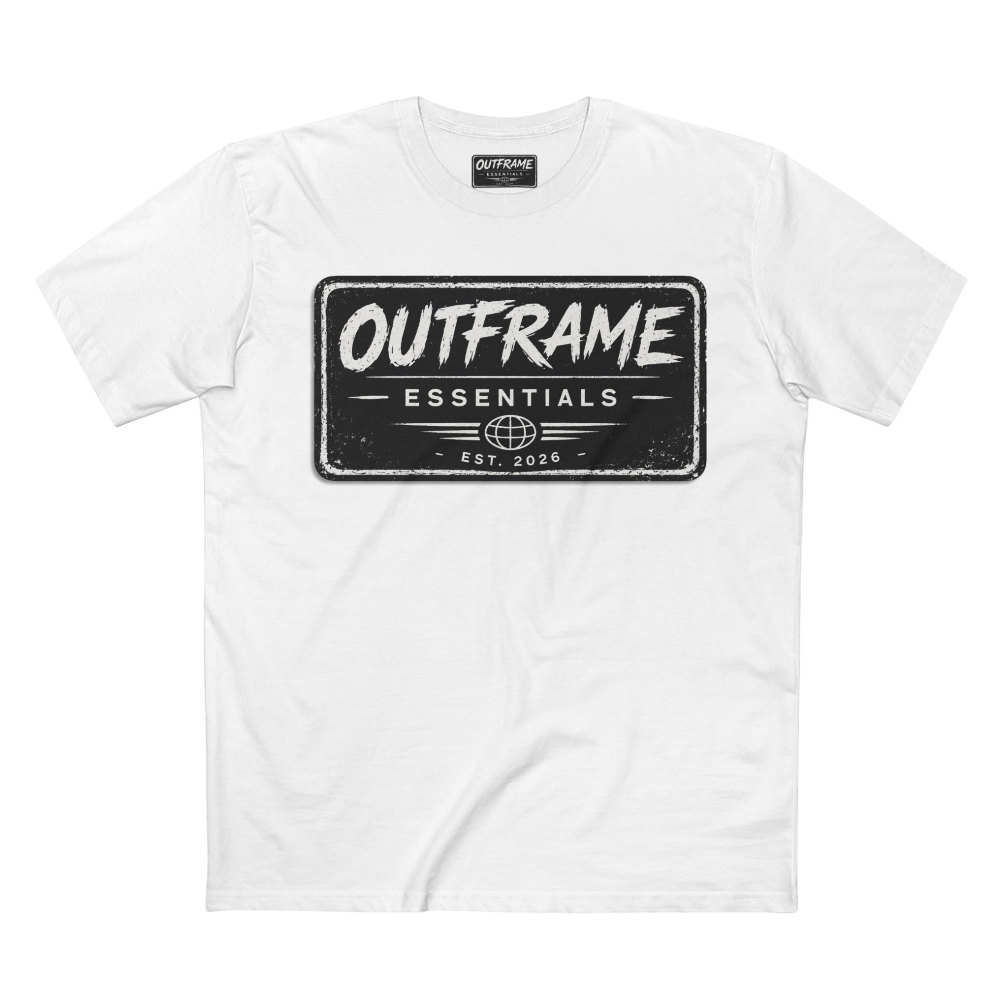 OUTFRAME® Essentials Logo T-Shirt | Premium Minimalist Streetwear | Signature Collection