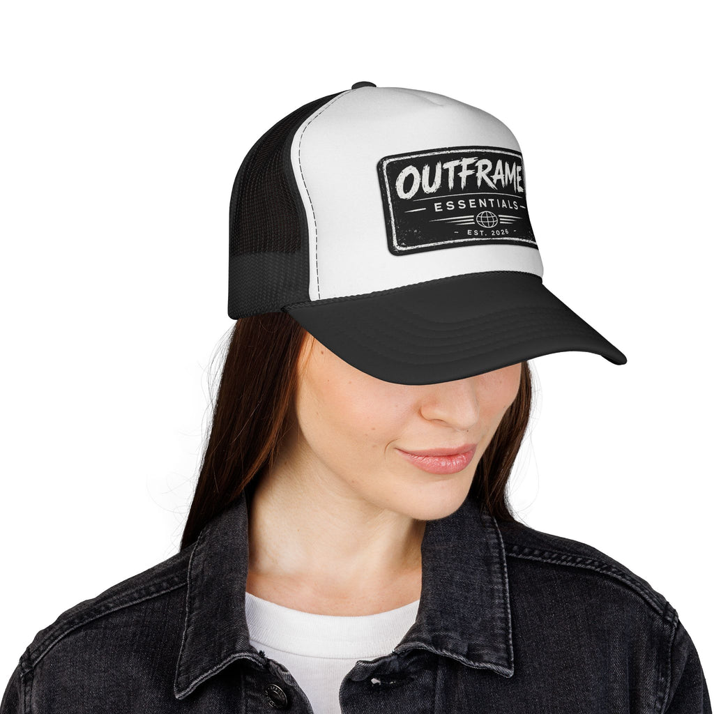 OUTFRAME Essentials – Premium Brush Logo Trucker Cap