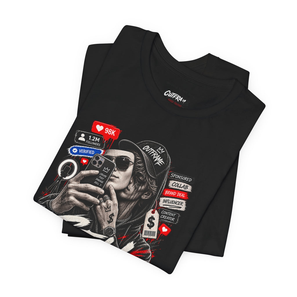 Graphic Tee — "Sell Yourself" Social Media Satire T-Shirt