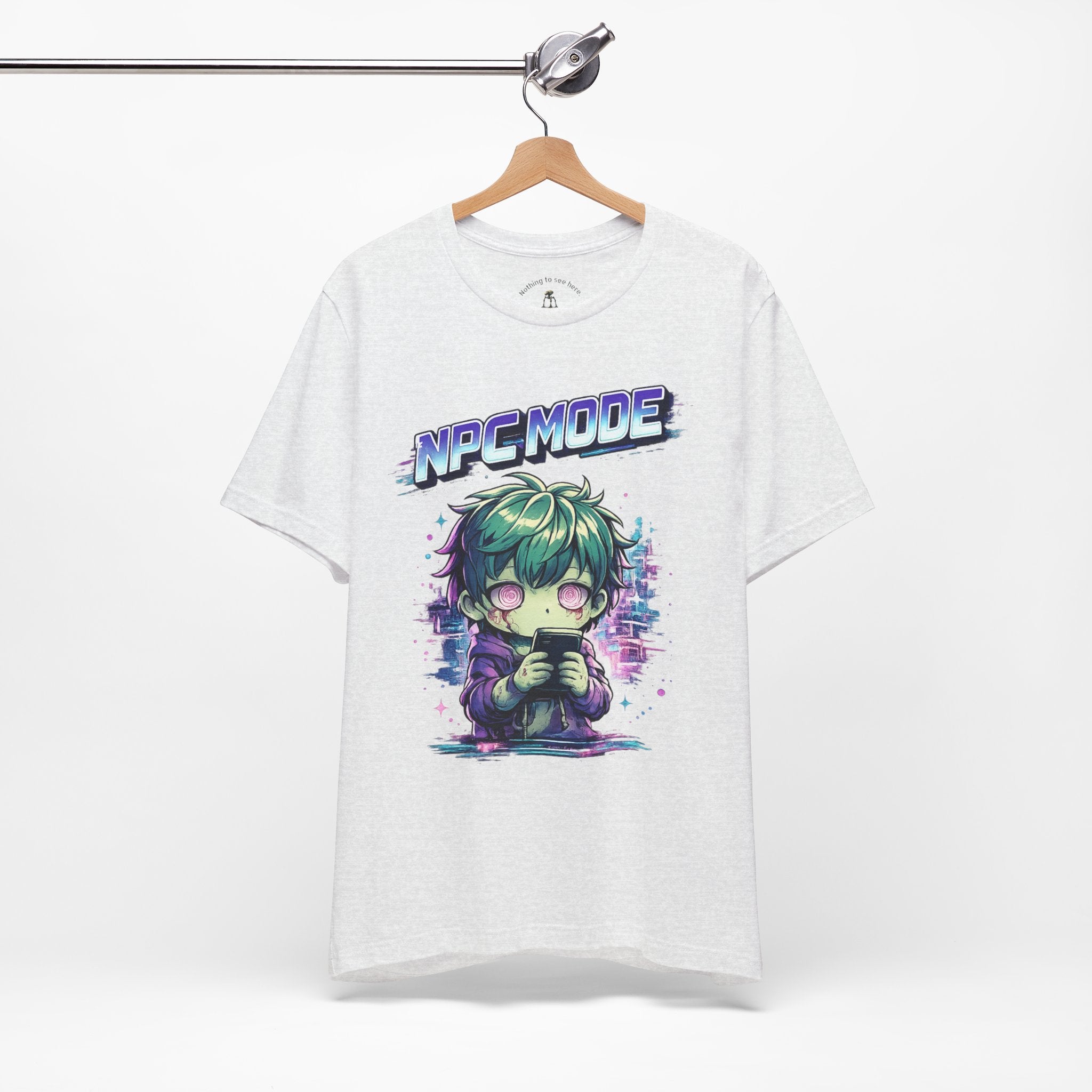 NPC MODE – Main Character Not Detected | Retro Anime Apocalypse T-Shirt