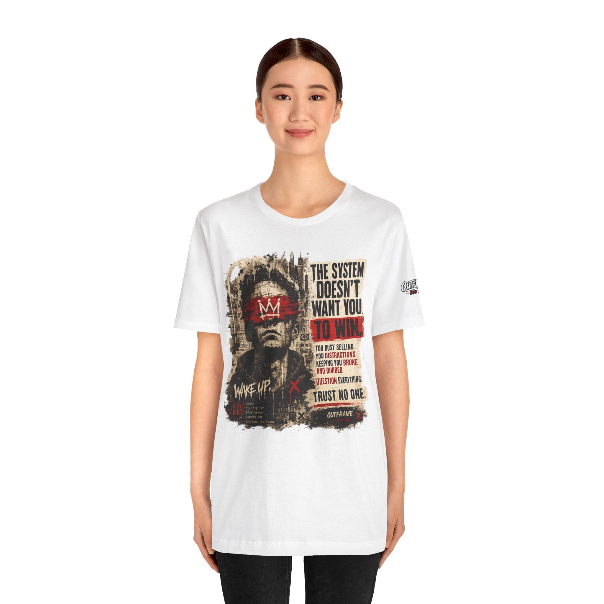 The System Doesn't Want You To Win – Hard Truths Premium Graphic T-Shirt
