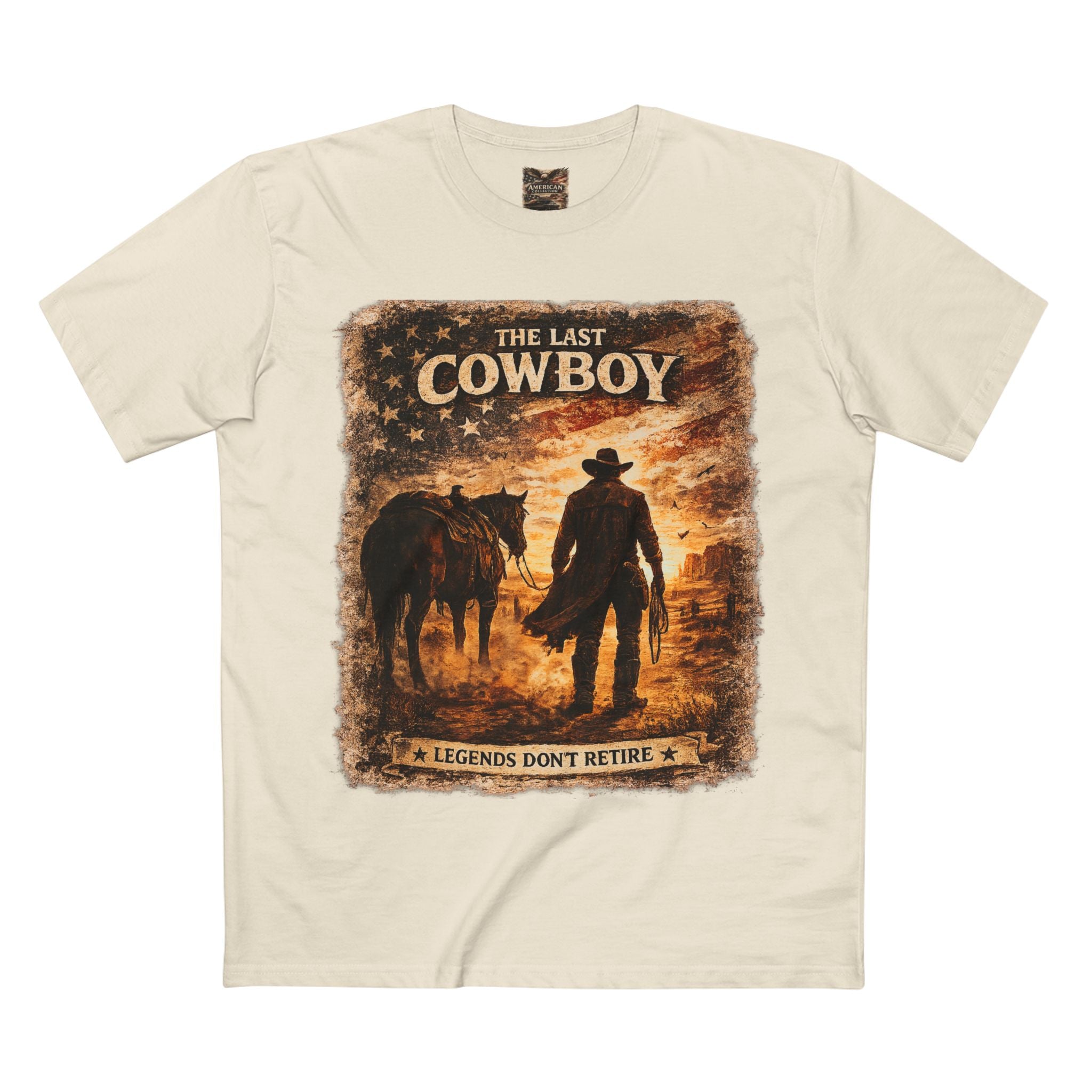 The Last Cowboy – Vintage Western Graphic T-Shirt | American Collection