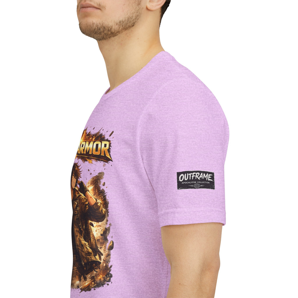 Plot Armor T-Shirt — Retro Anime Fire Graphic Tee