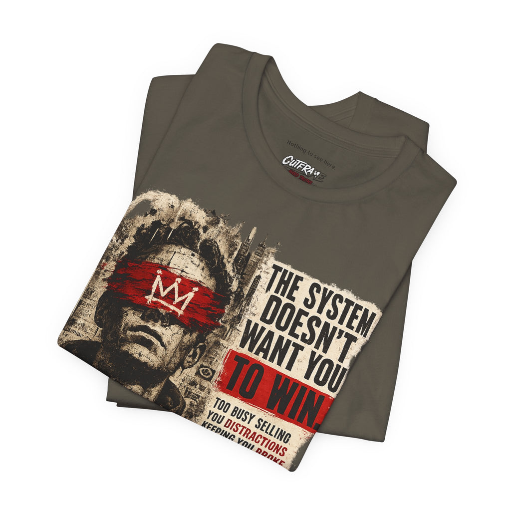 The System Doesn't Want You To Win – Hard Truths Premium Graphic T-Shirt