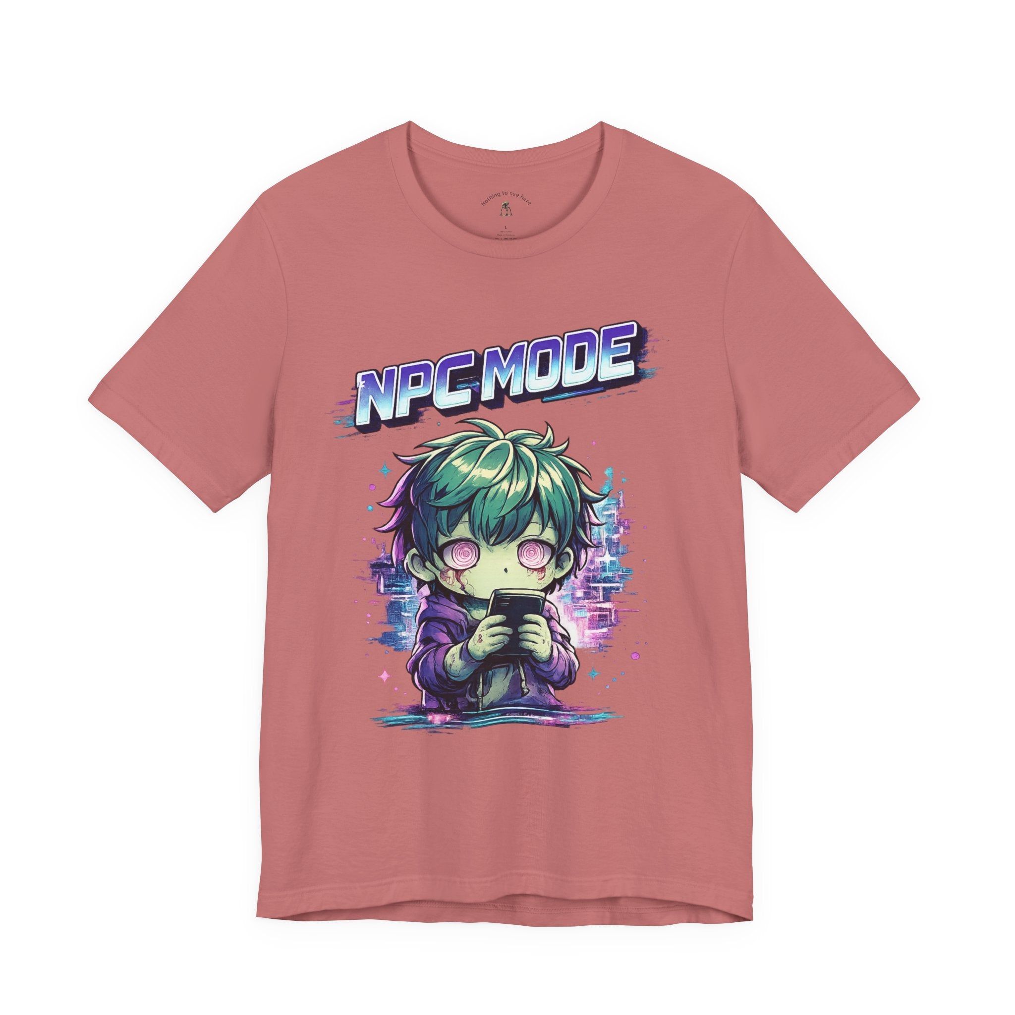 NPC MODE – Main Character Not Detected | Retro Anime Apocalypse T-Shirt
