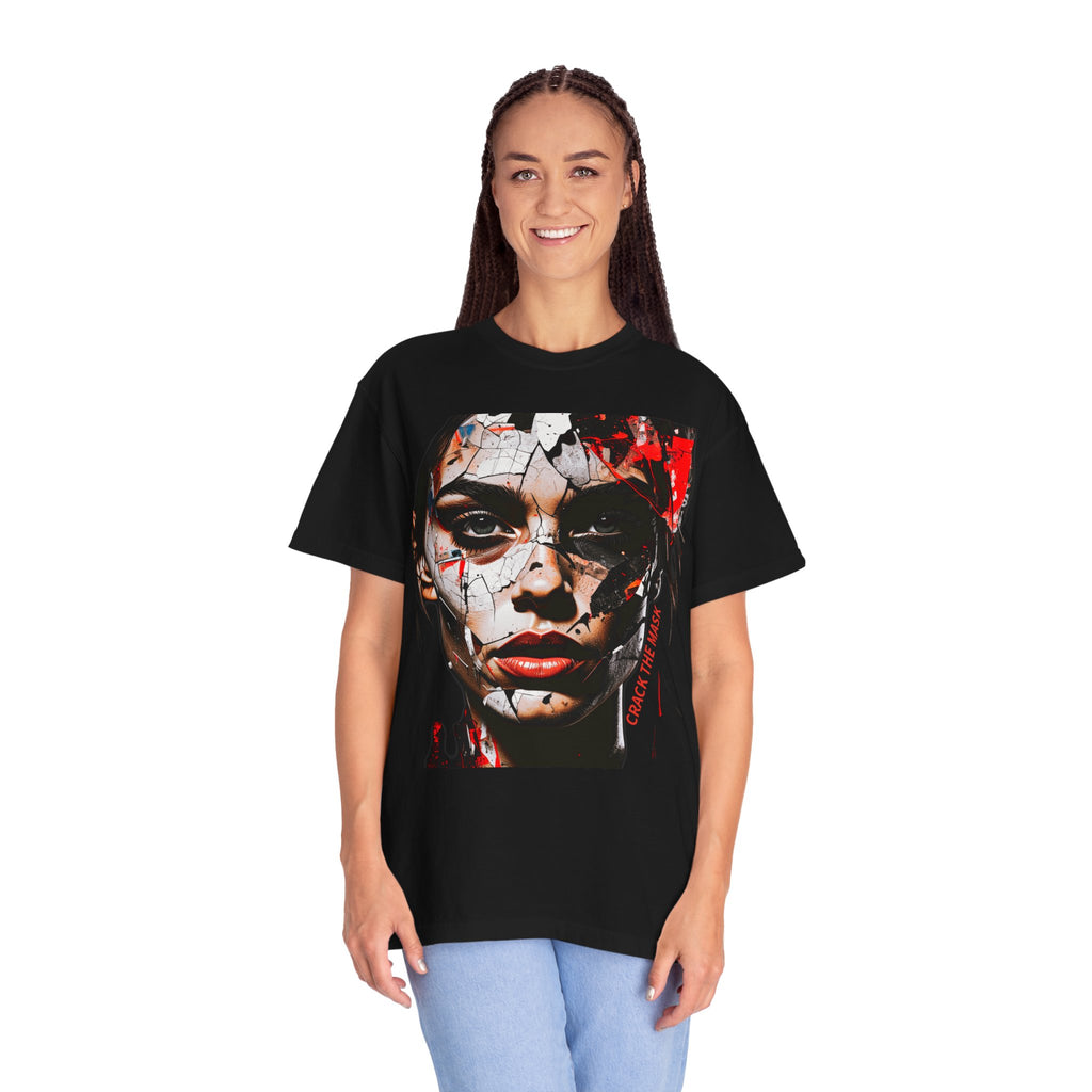 CRACK THE MASK – Dark Statement Graphic Tee