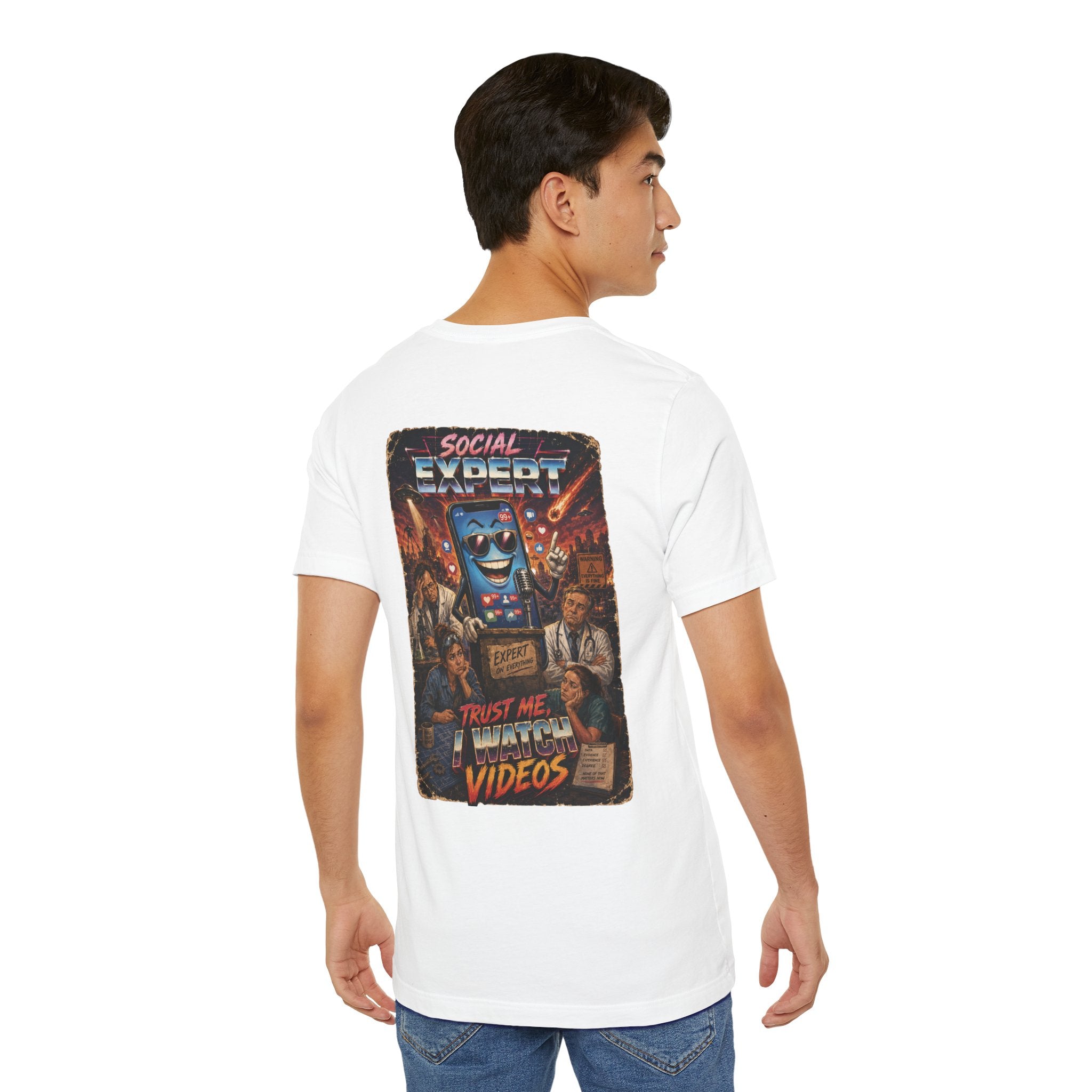 Social Expert Retro Sci-Fi T-Shirt | Trust Me, I Watch Videos