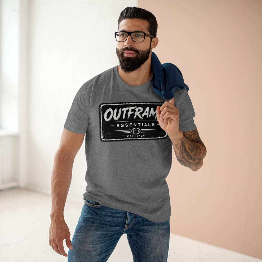 OUTFRAME® Essentials Logo T-Shirt | Premium Minimalist Streetwear | Signature Collection