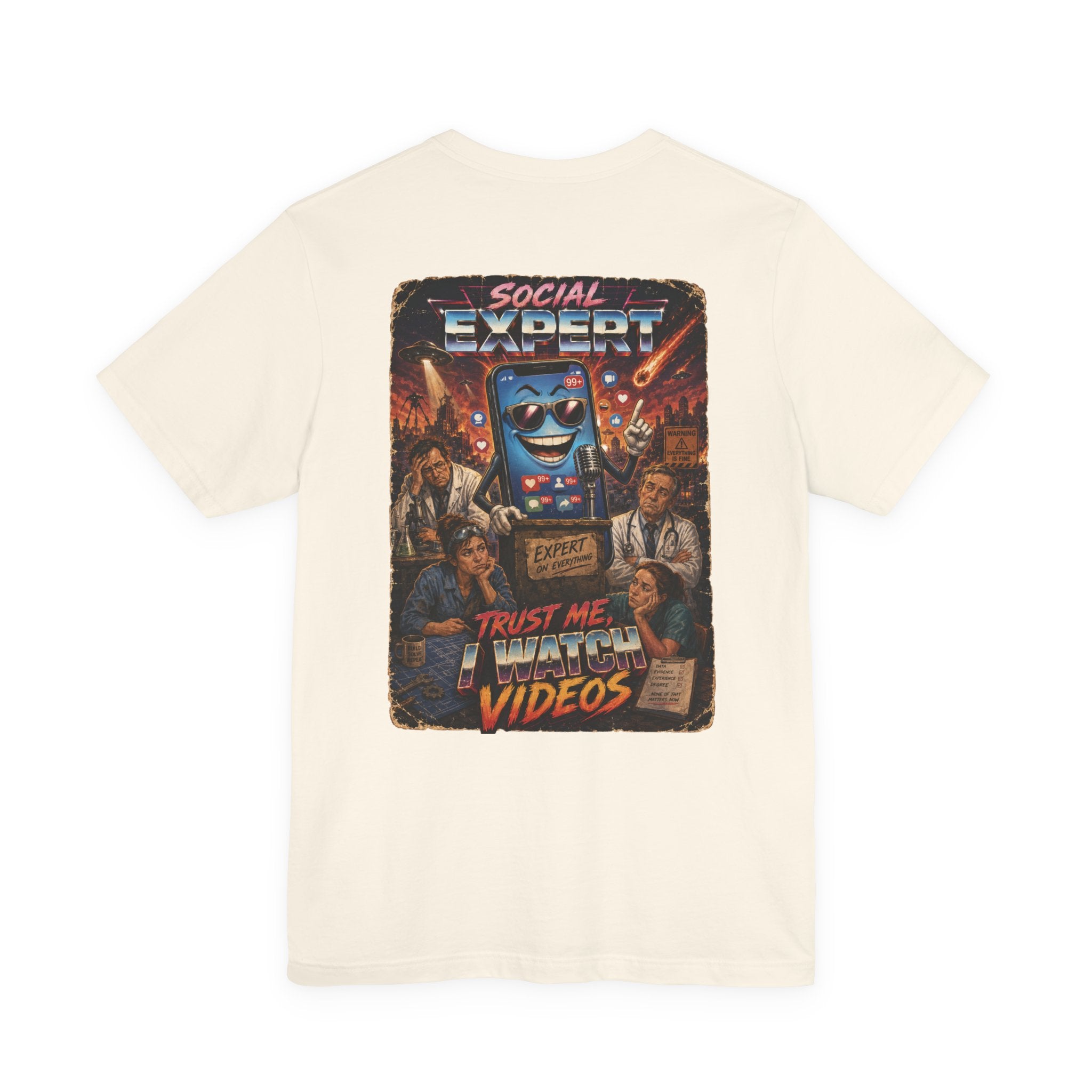 Social Expert Retro Sci-Fi T-Shirt | Trust Me, I Watch Videos