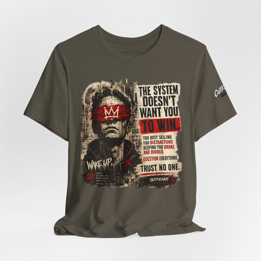 The System Doesn't Want You To Win – Hard Truths Premium Graphic T-Shirt