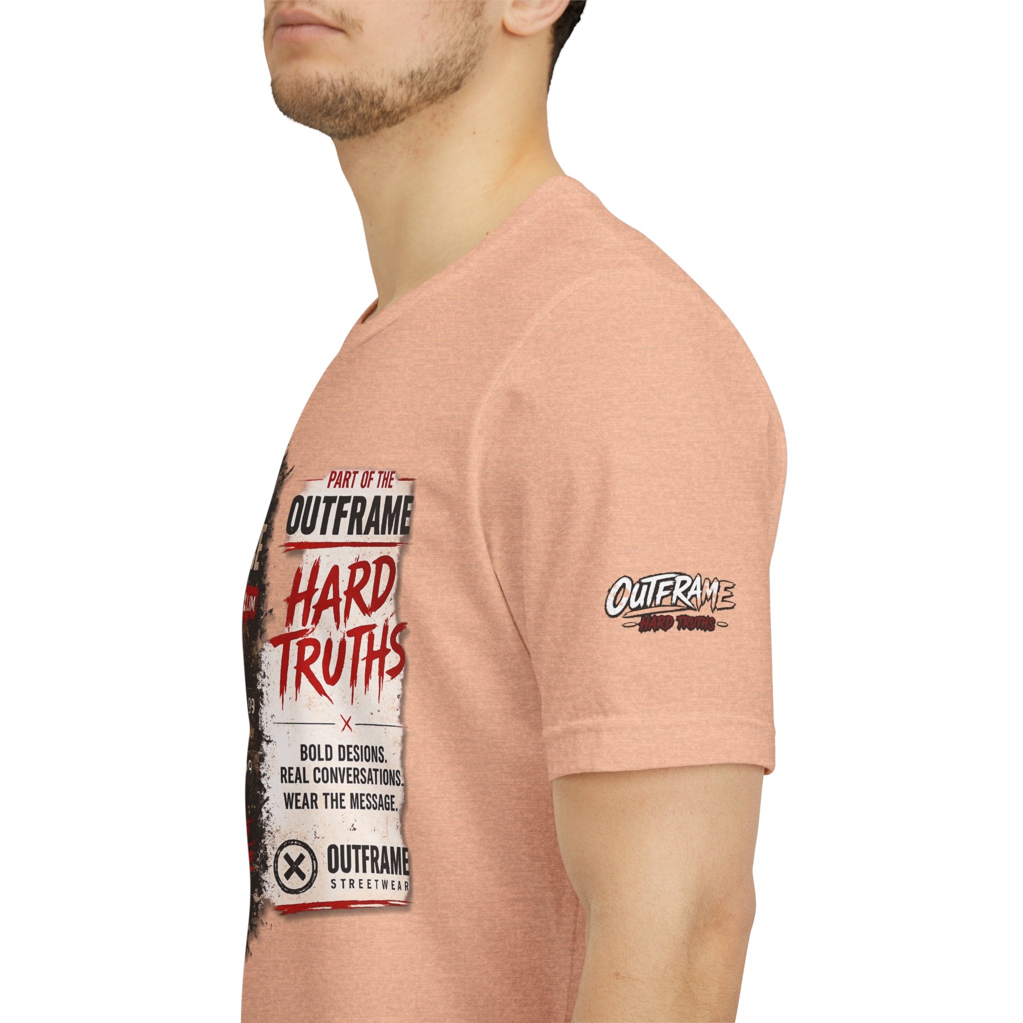 Fake Confidence – OUTFRAME Hard Truths Editorial Graphic T-Shirt