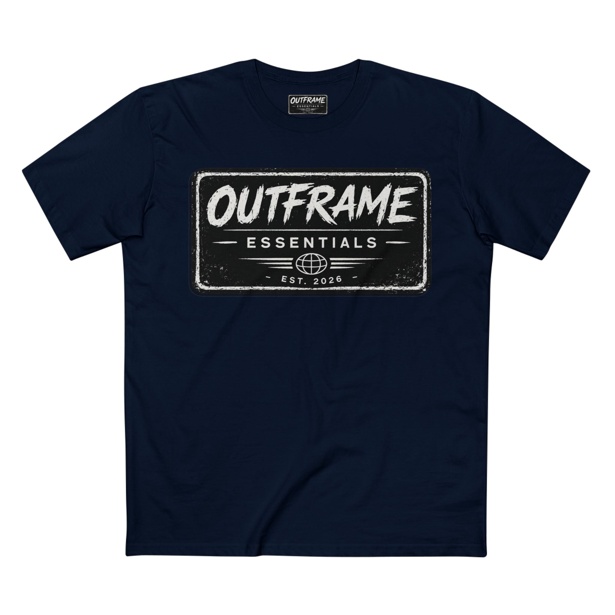 OUTFRAME® Essentials Logo T-Shirt | Premium Minimalist Streetwear | Signature Collection