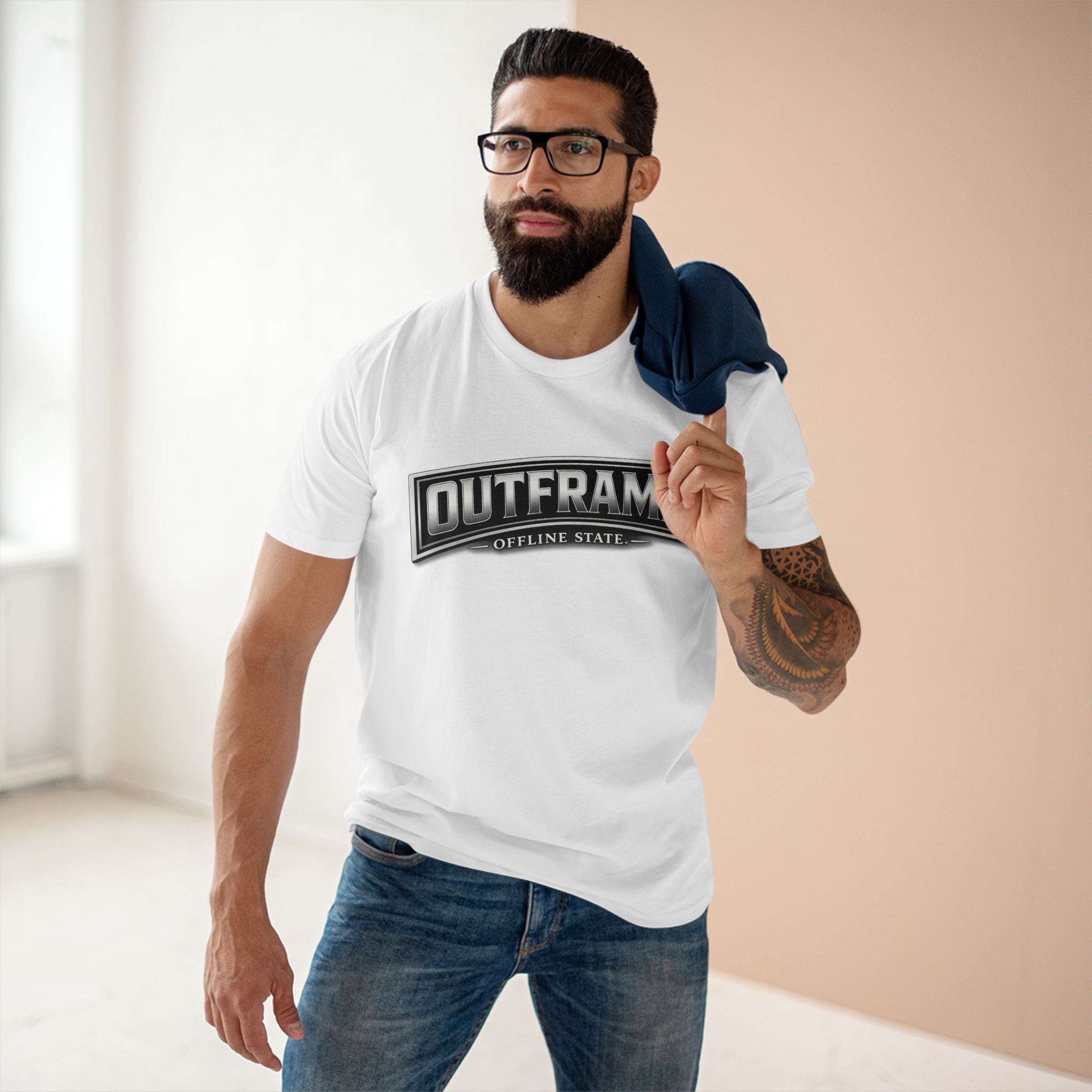 OUTFRAME® Offline State. | Premium Minimalist Statement T-Shirt | Essentials Collection