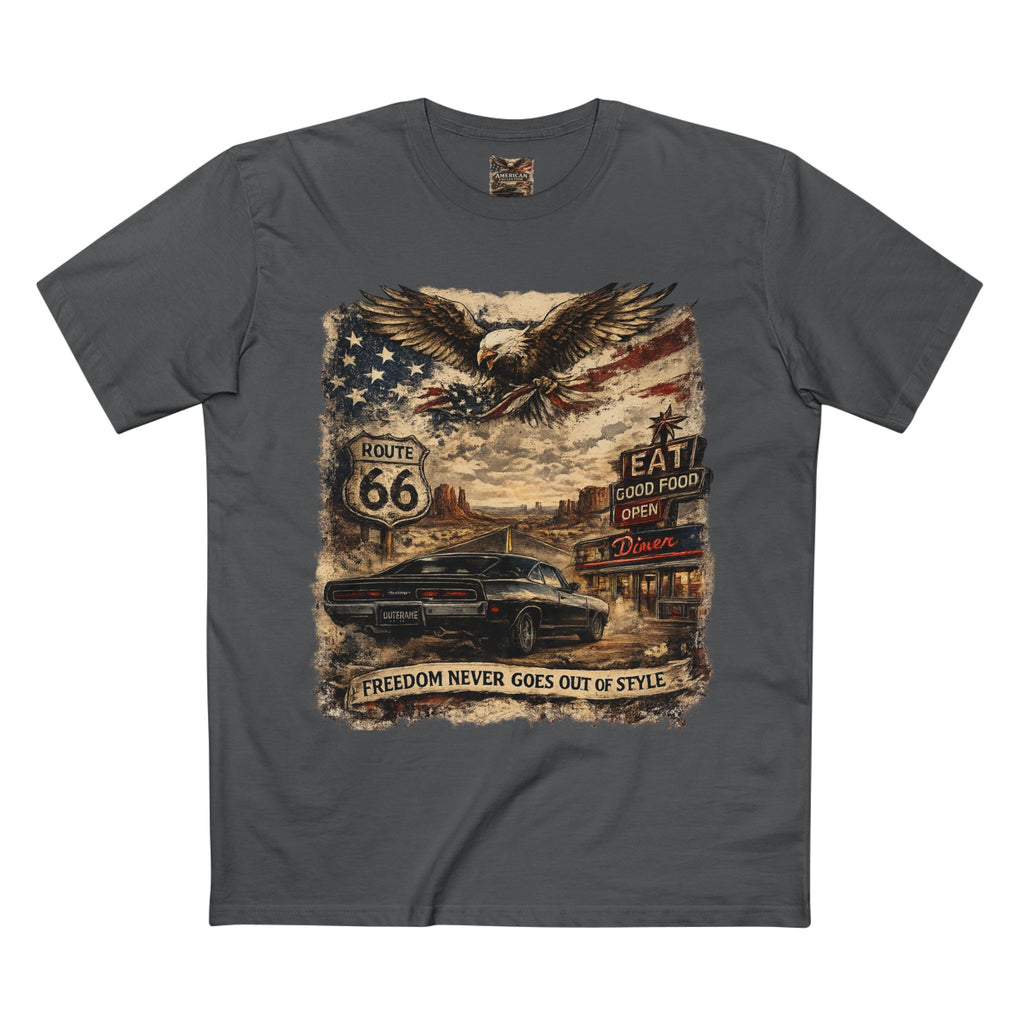 Freedom Never Goes Out of Style – Vintage American Muscle Car T-Shirt