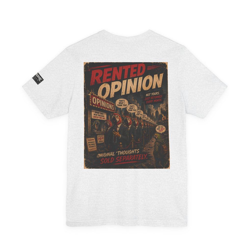 OUTFRAME™ RENTED OPINION | Retro Apocalypse Graphic T-Shirt | Vintage Social