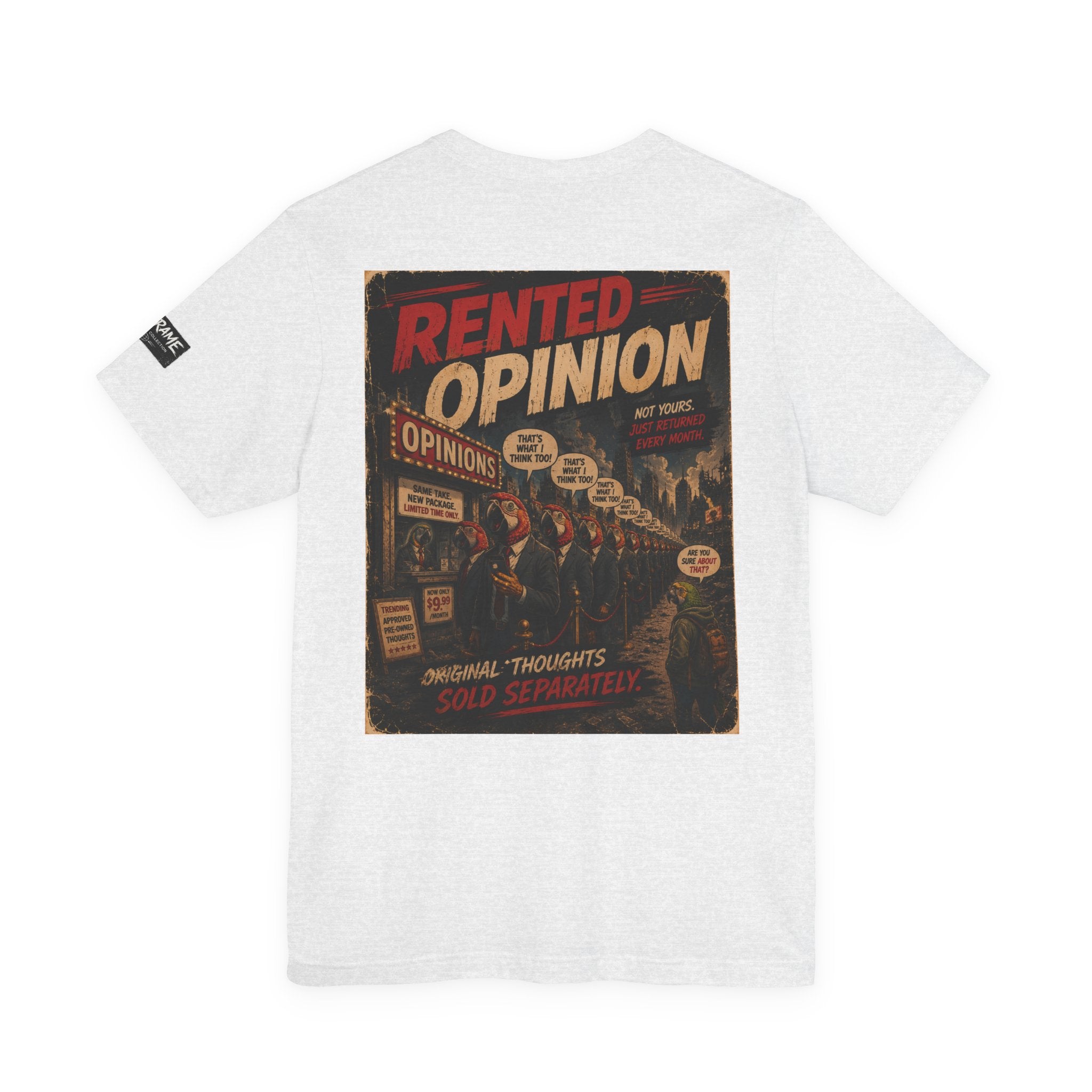 OUTFRAME™ RENTED OPINION | Retro Apocalypse Graphic T-Shirt | Vintage Social
