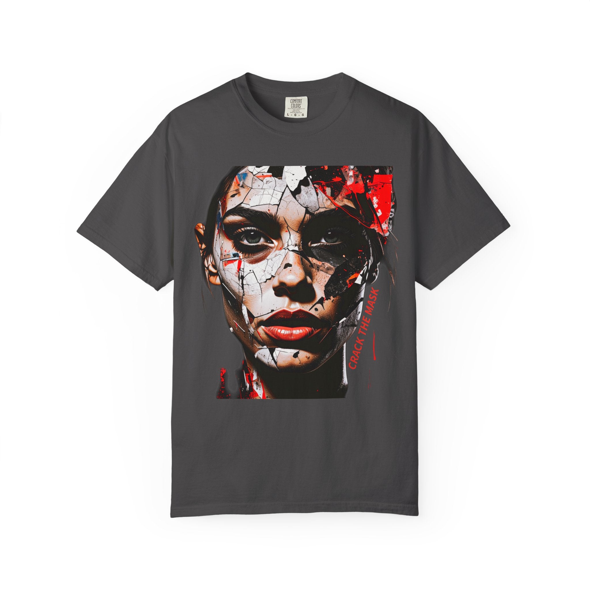CRACK THE MASK – Dark Statement Graphic Tee