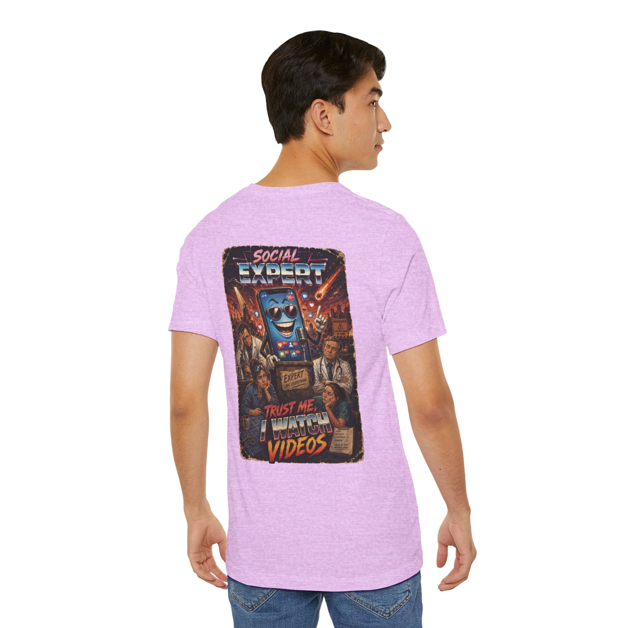 Social Expert Retro Sci-Fi T-Shirt | Trust Me, I Watch Videos