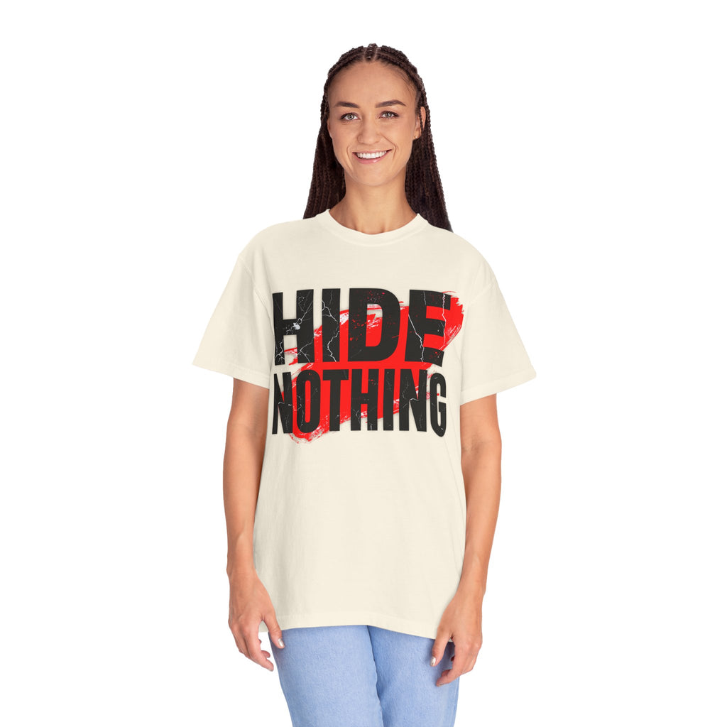 HIDE NOTHING – Dark RAW Hoodie | Outframe
