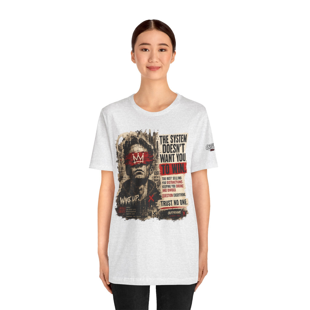 The System Doesn't Want You To Win – Hard Truths Premium Graphic T-Shirt