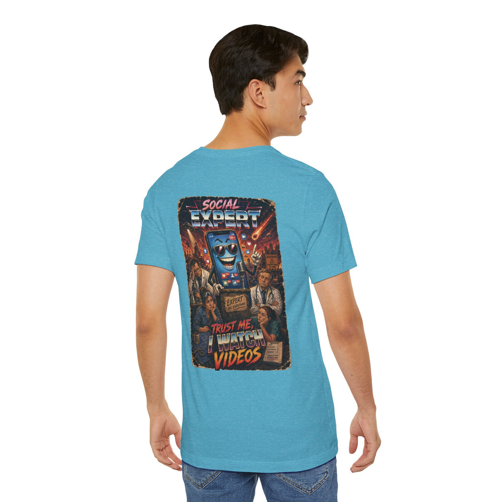 Social Expert Retro Sci-Fi T-Shirt | Trust Me, I Watch Videos