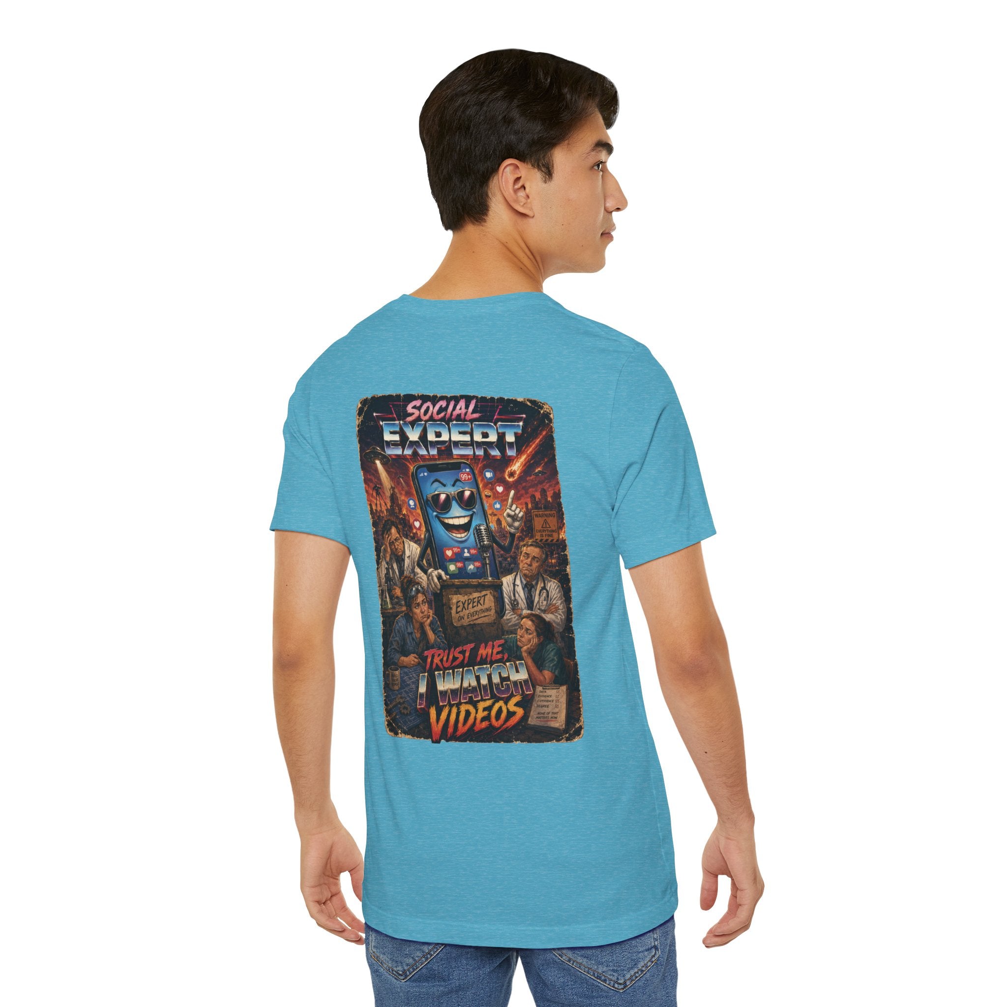 Social Expert Retro Sci-Fi T-Shirt | Trust Me, I Watch Videos