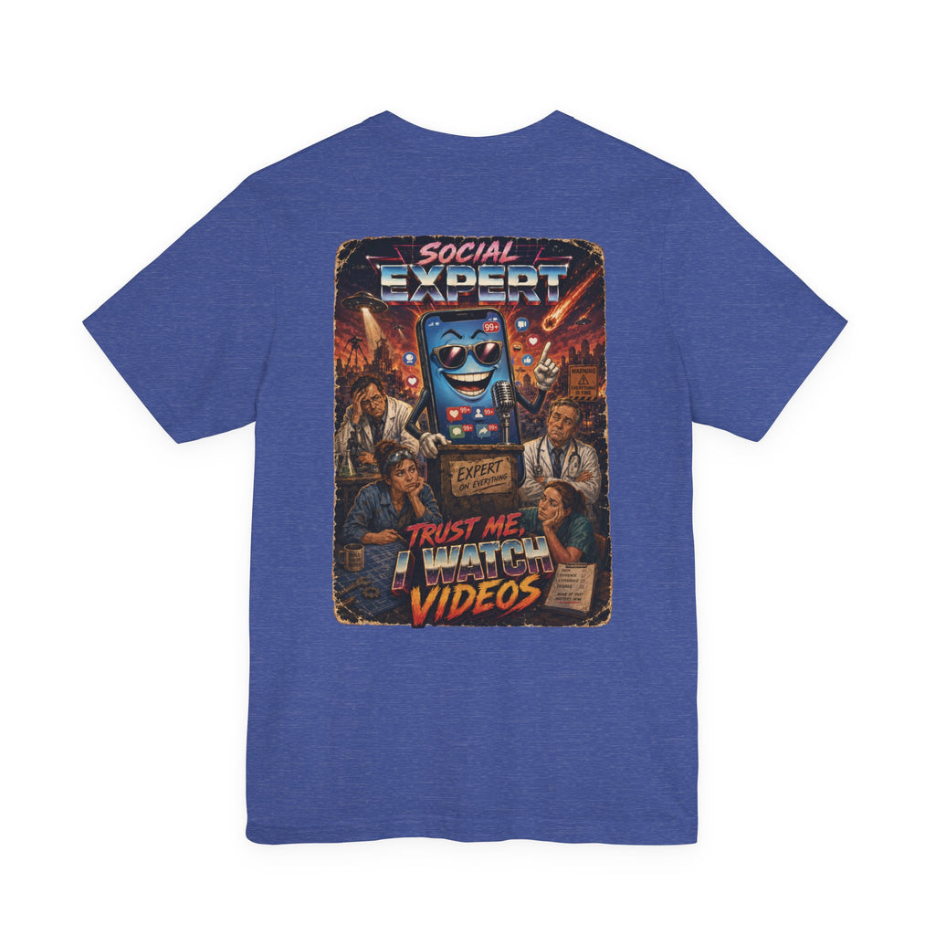 Social Expert Retro Sci-Fi T-Shirt | Trust Me, I Watch Videos